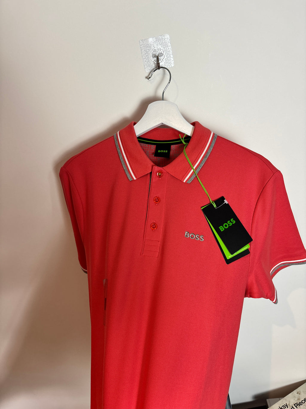 BOSS POLO SHIRT CORAL