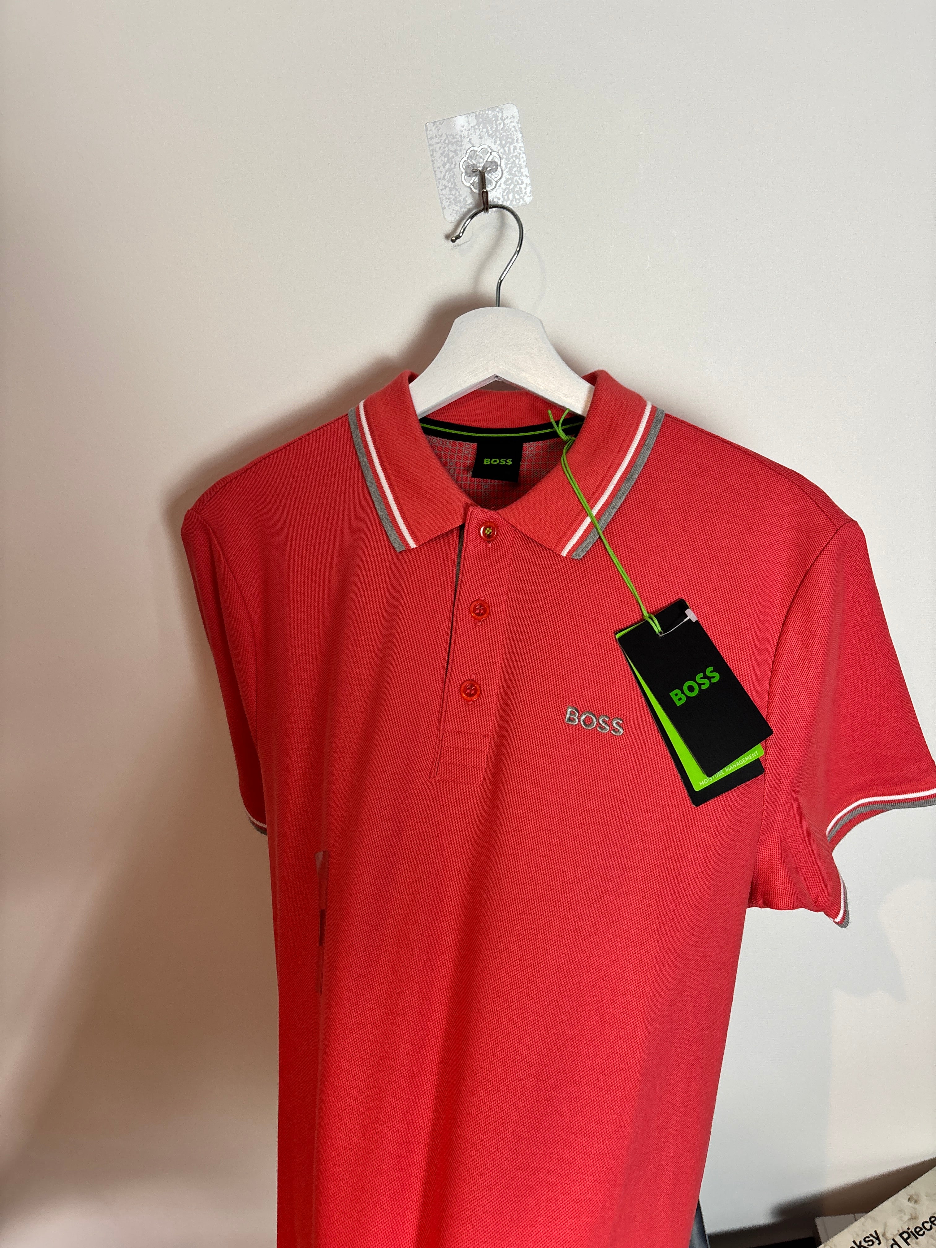 BOSS POLO SHIRT CORAL