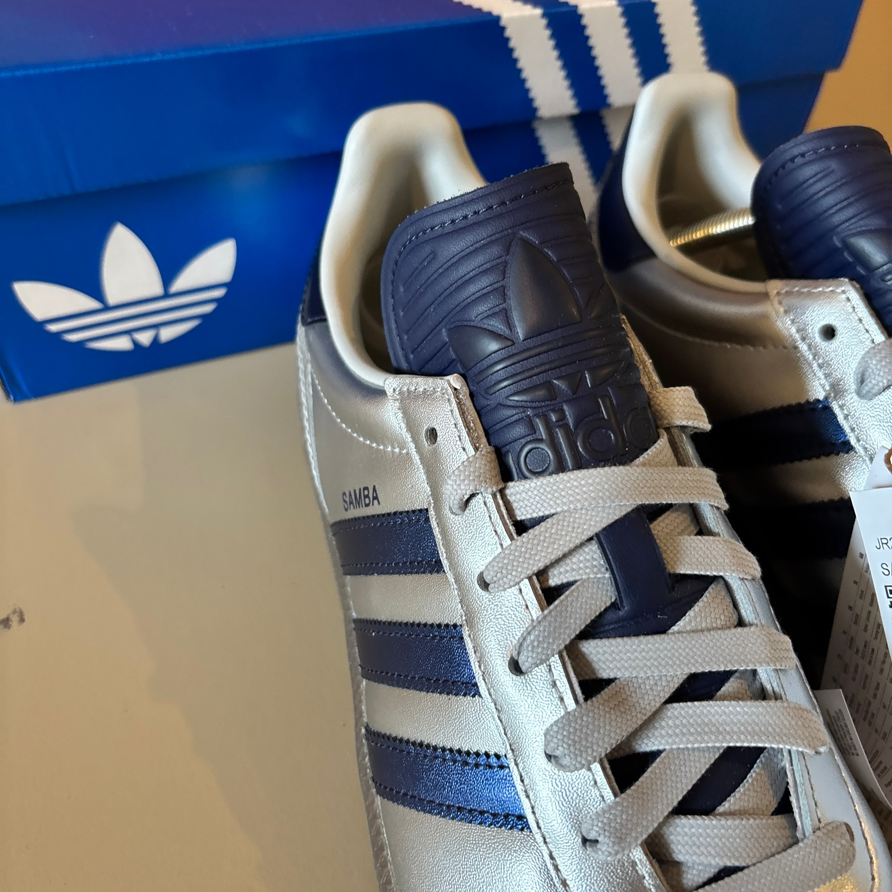 ADI SAMBA JP SILVER NAVY