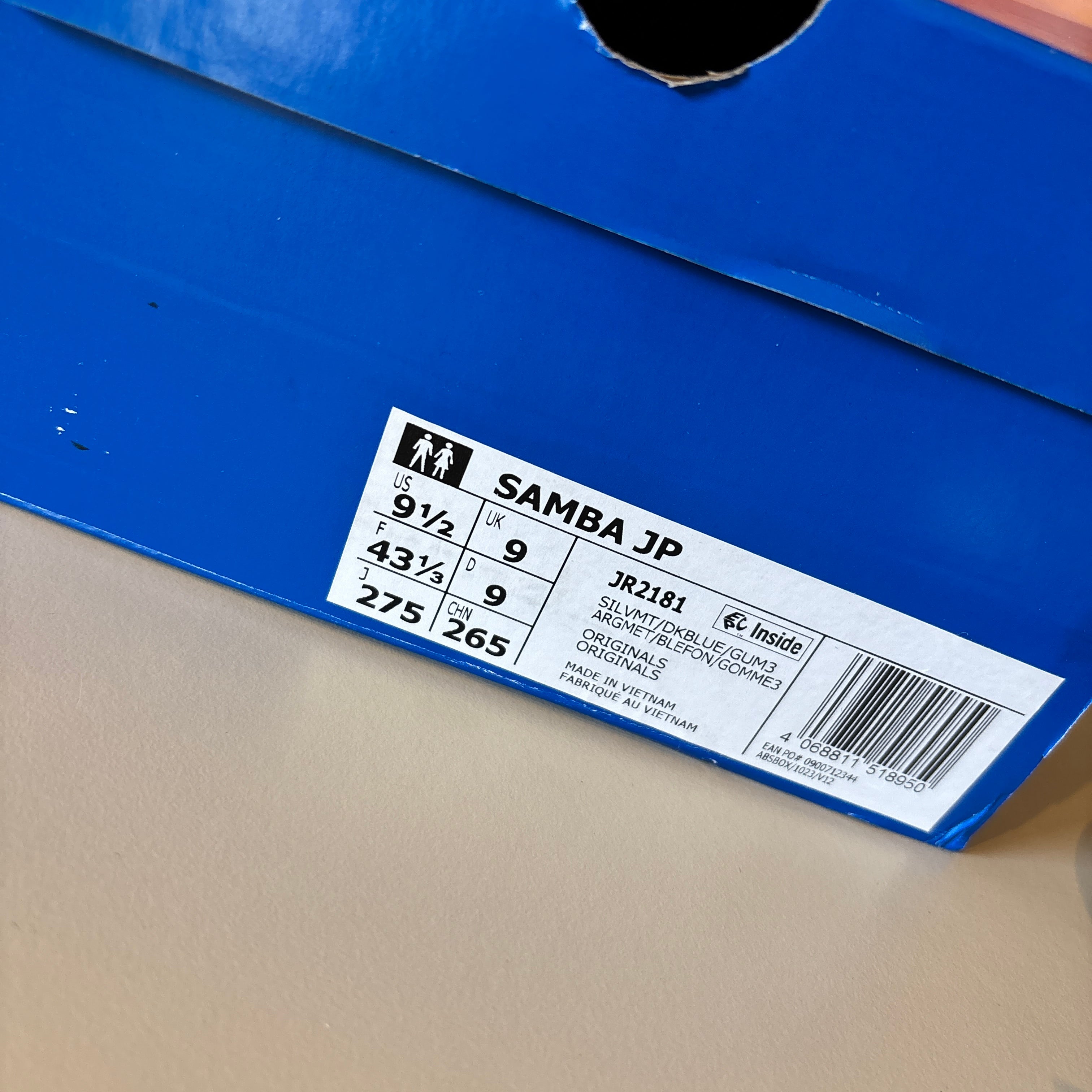 ADI SAMBA JP SILVER NAVY