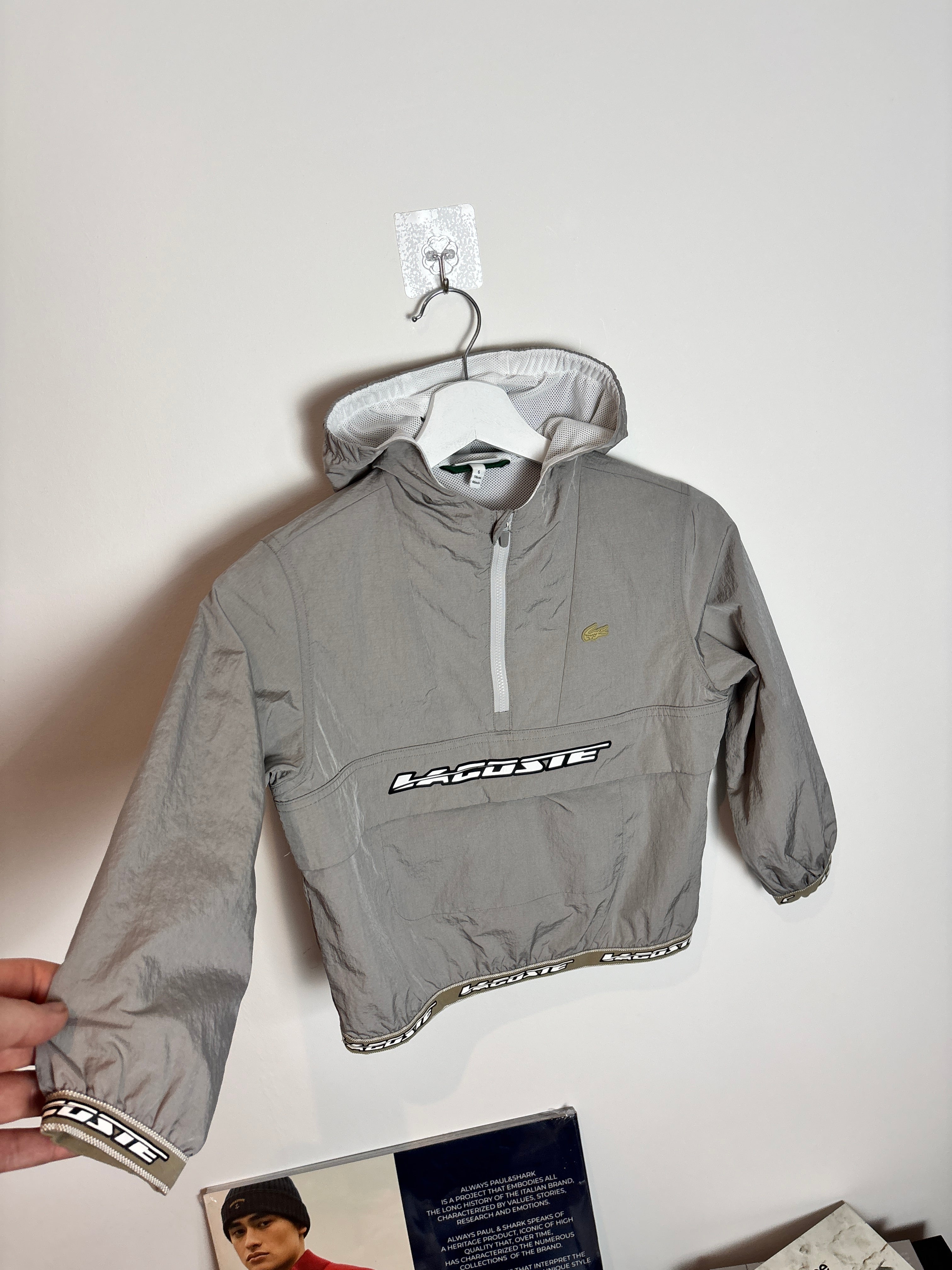 LA CROC POP OVER JACKET GREY