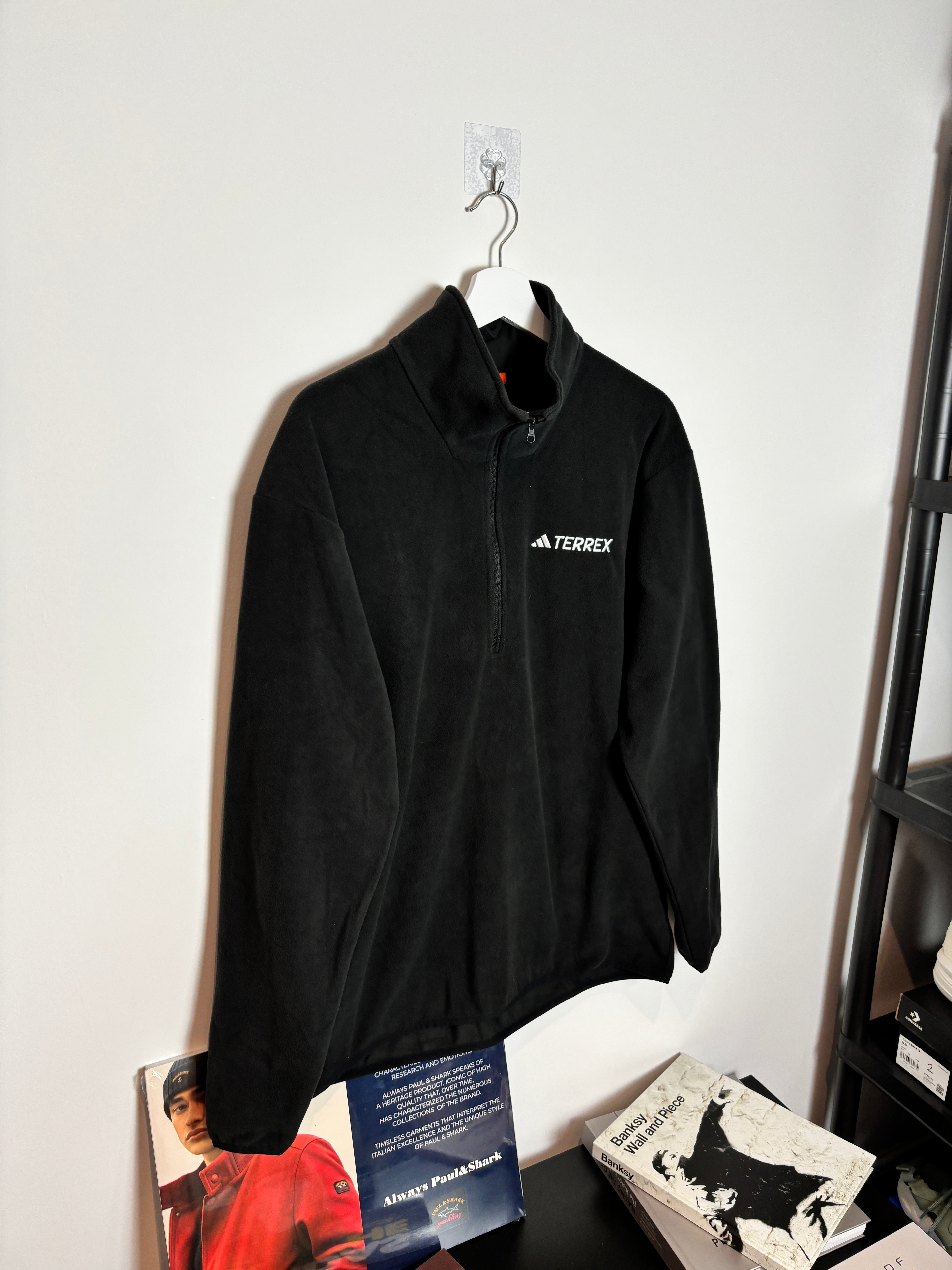 TERREX FLEECE QUARTER ZIP BLACK