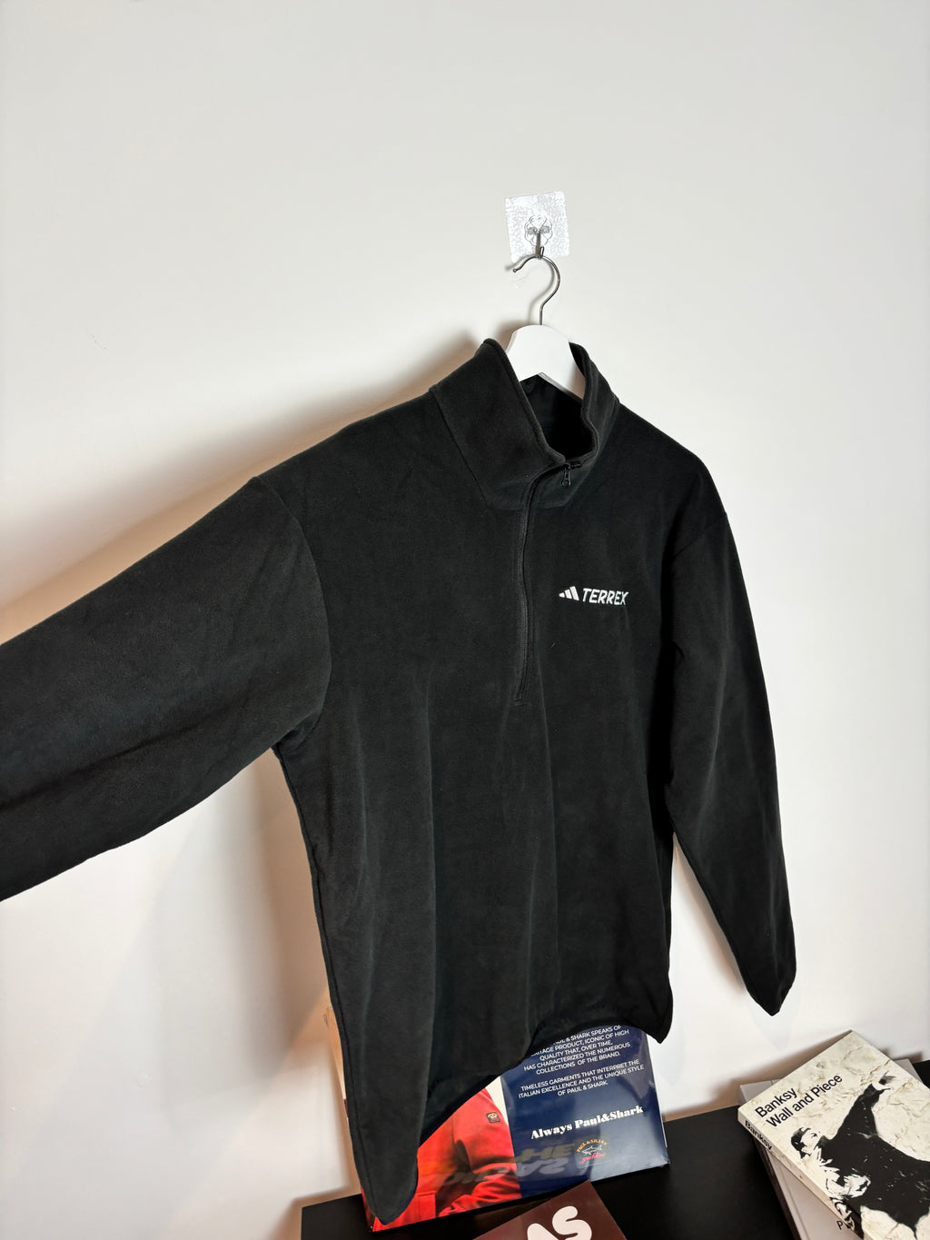 TERREX FLEECE QUARTER ZIP BLACK