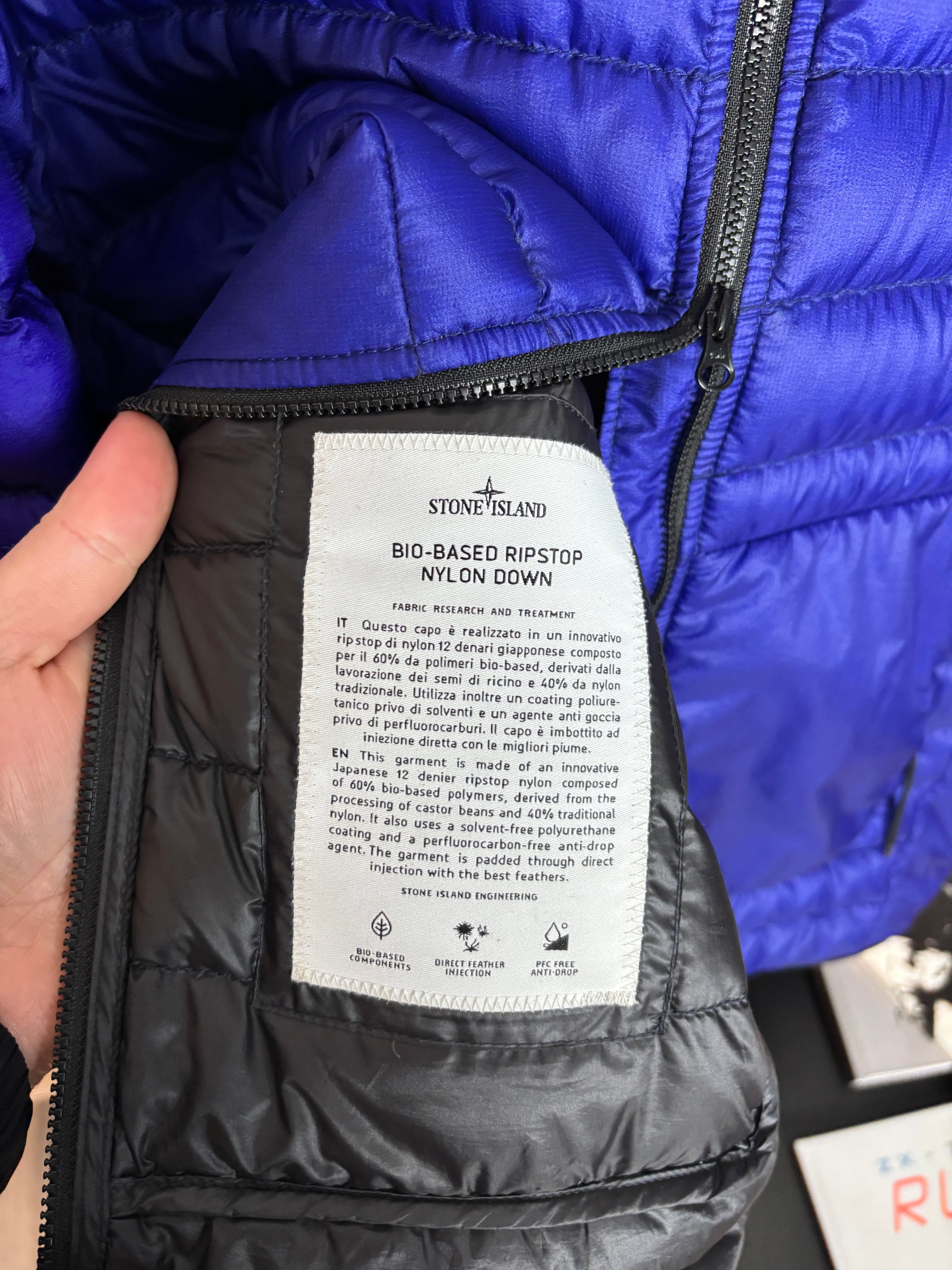 STONEY BIO BASED RIPSTOP NYLON DOWN BLUE