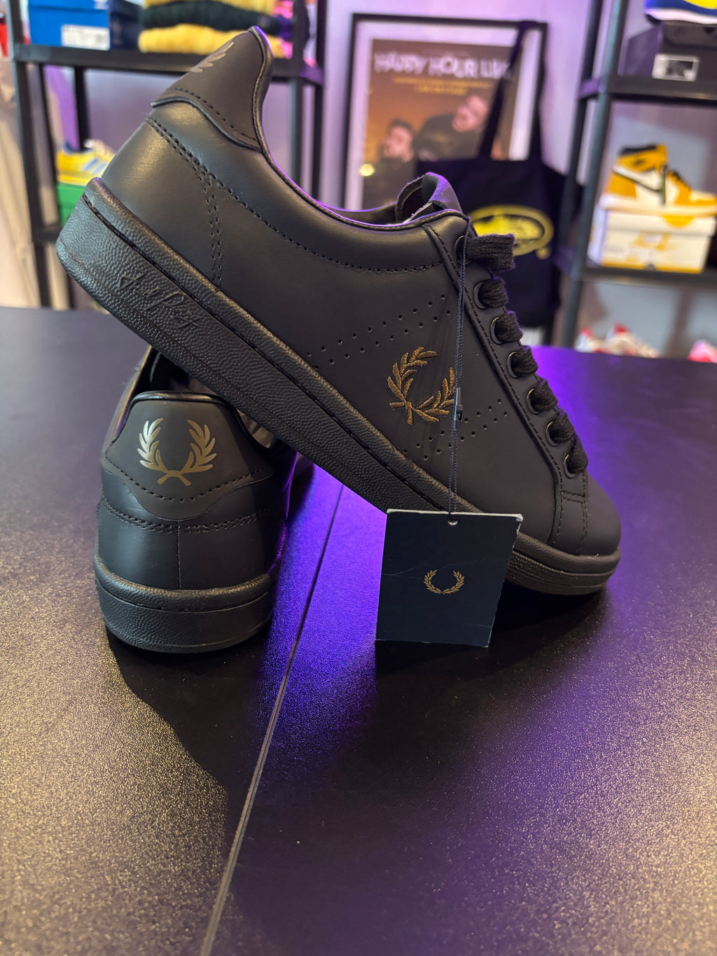 B721 LEATHER TRAINERS