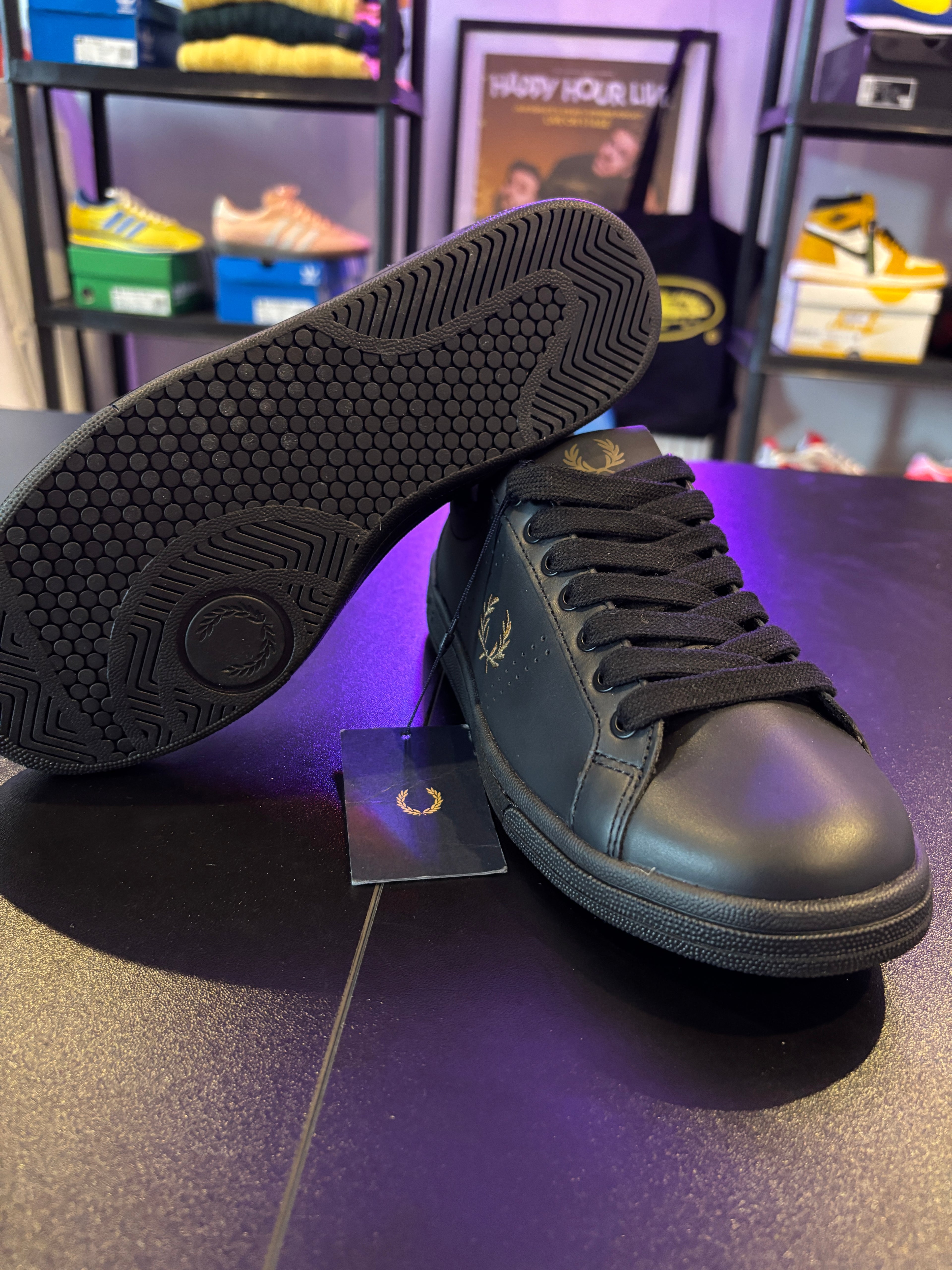 B721 LEATHER TRAINERS