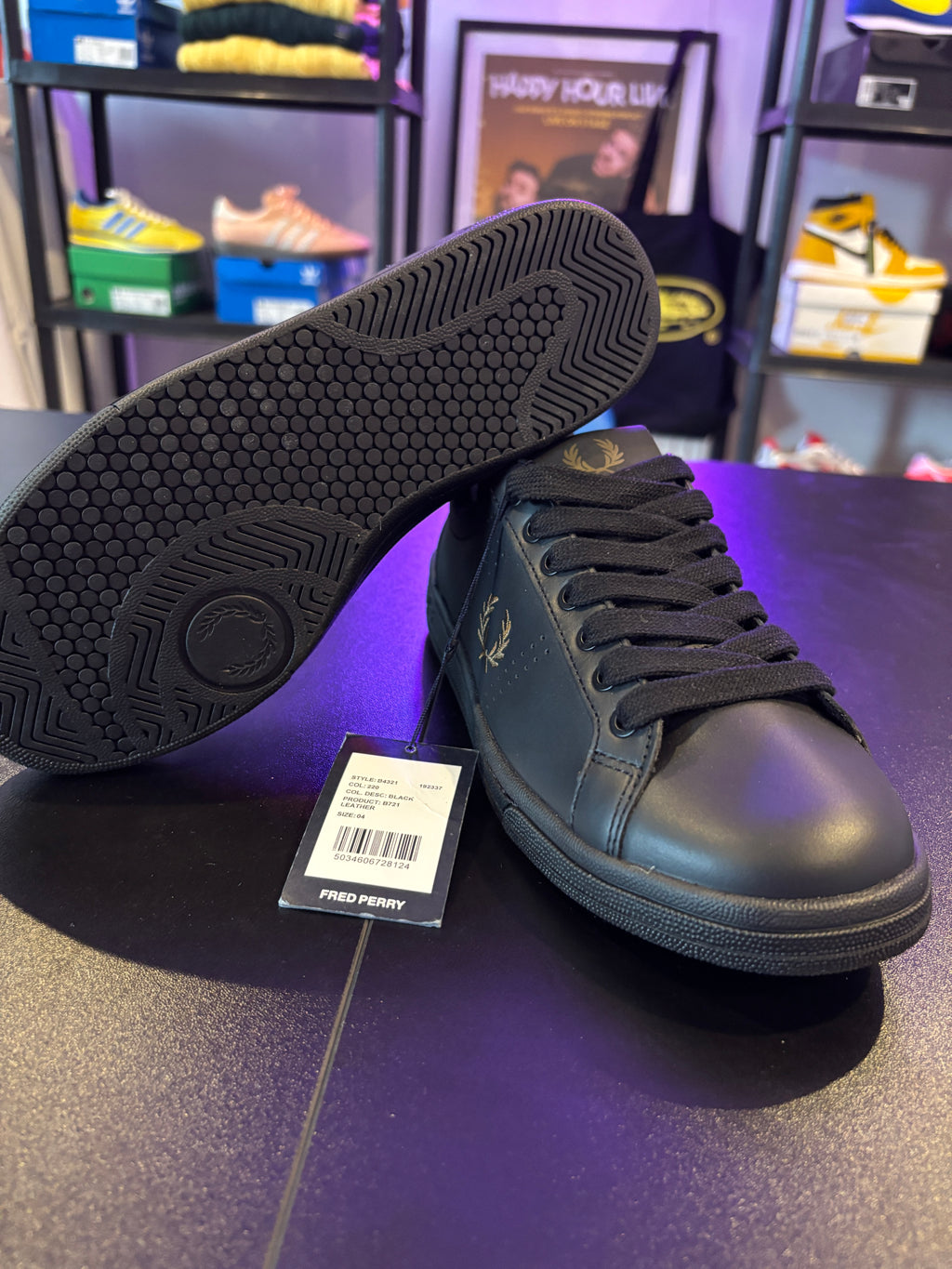 B721 LEATHER TRAINERS