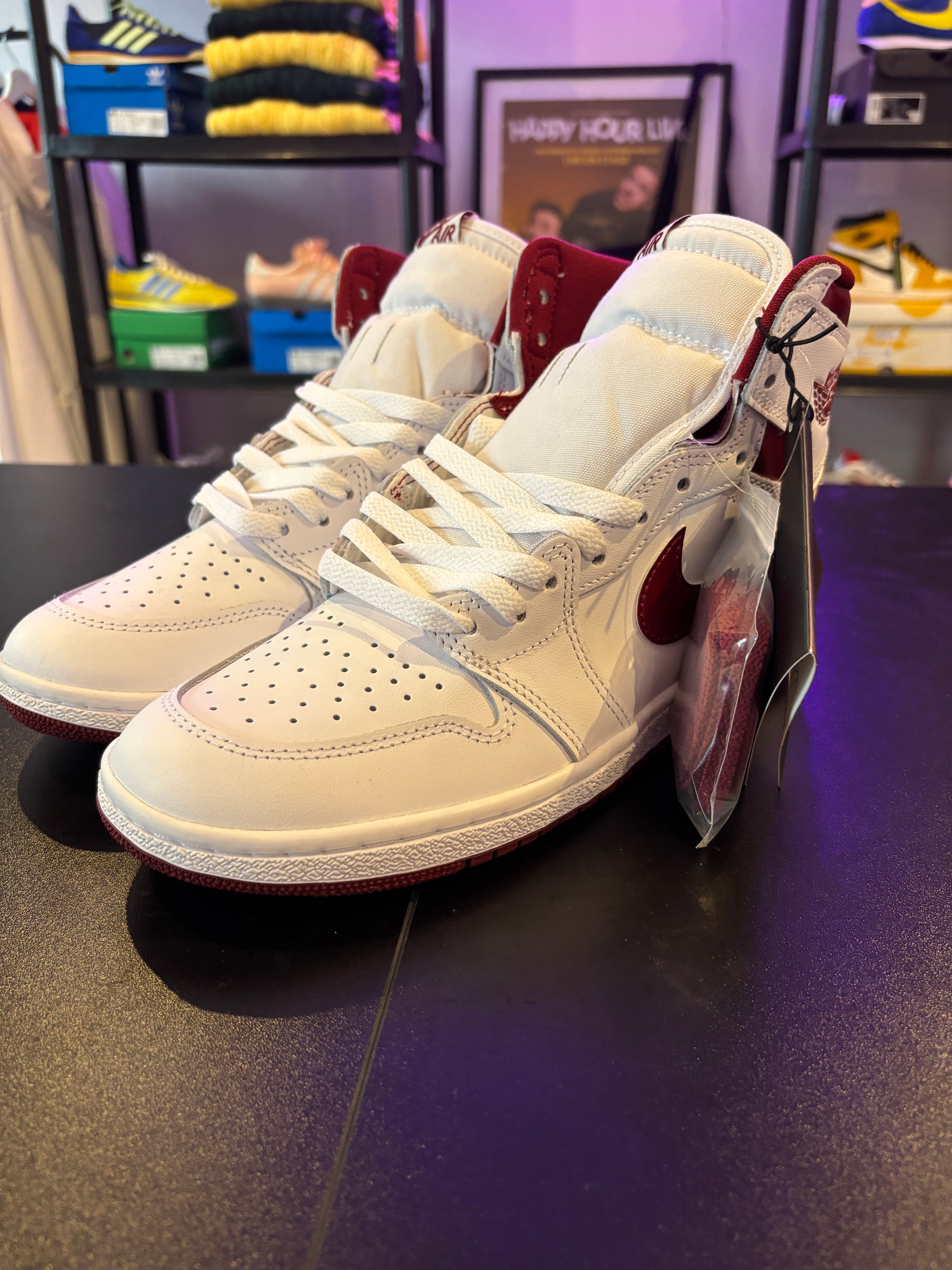 JORDAN 1 RETRO HI '85 OG METALIC BURGANDY