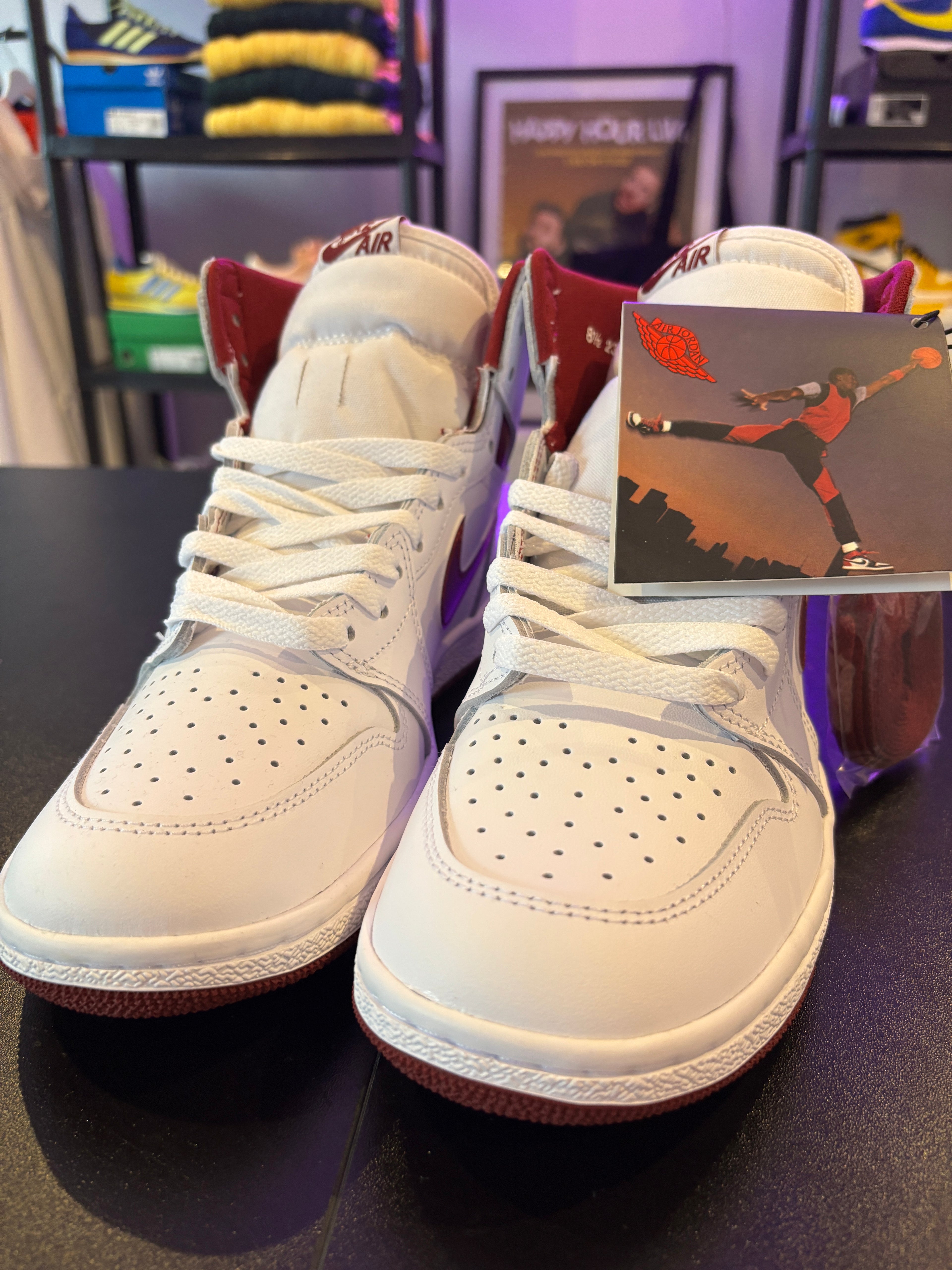 JORDAN 1 RETRO HI '85 OG METALIC BURGANDY