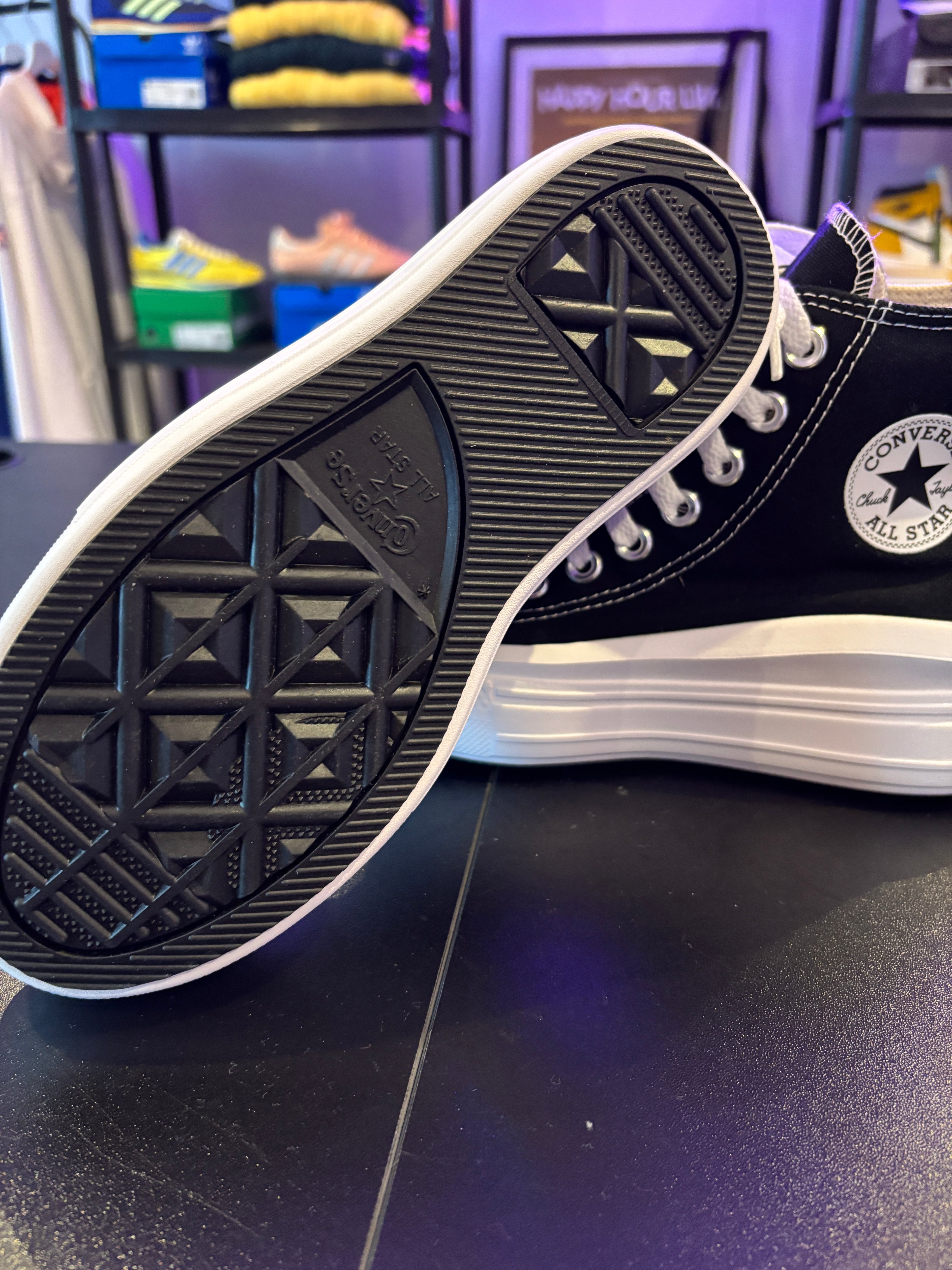 ALL STAR MOVE PLATFORM BLACK WHITE