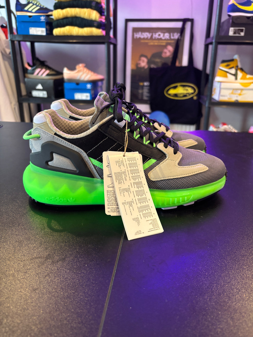 ZX 5K BOOST BLACK GREEN