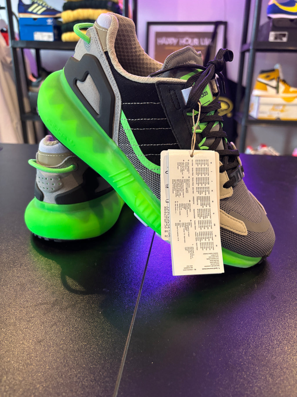 ZX 5K BOOST BLACK GREEN