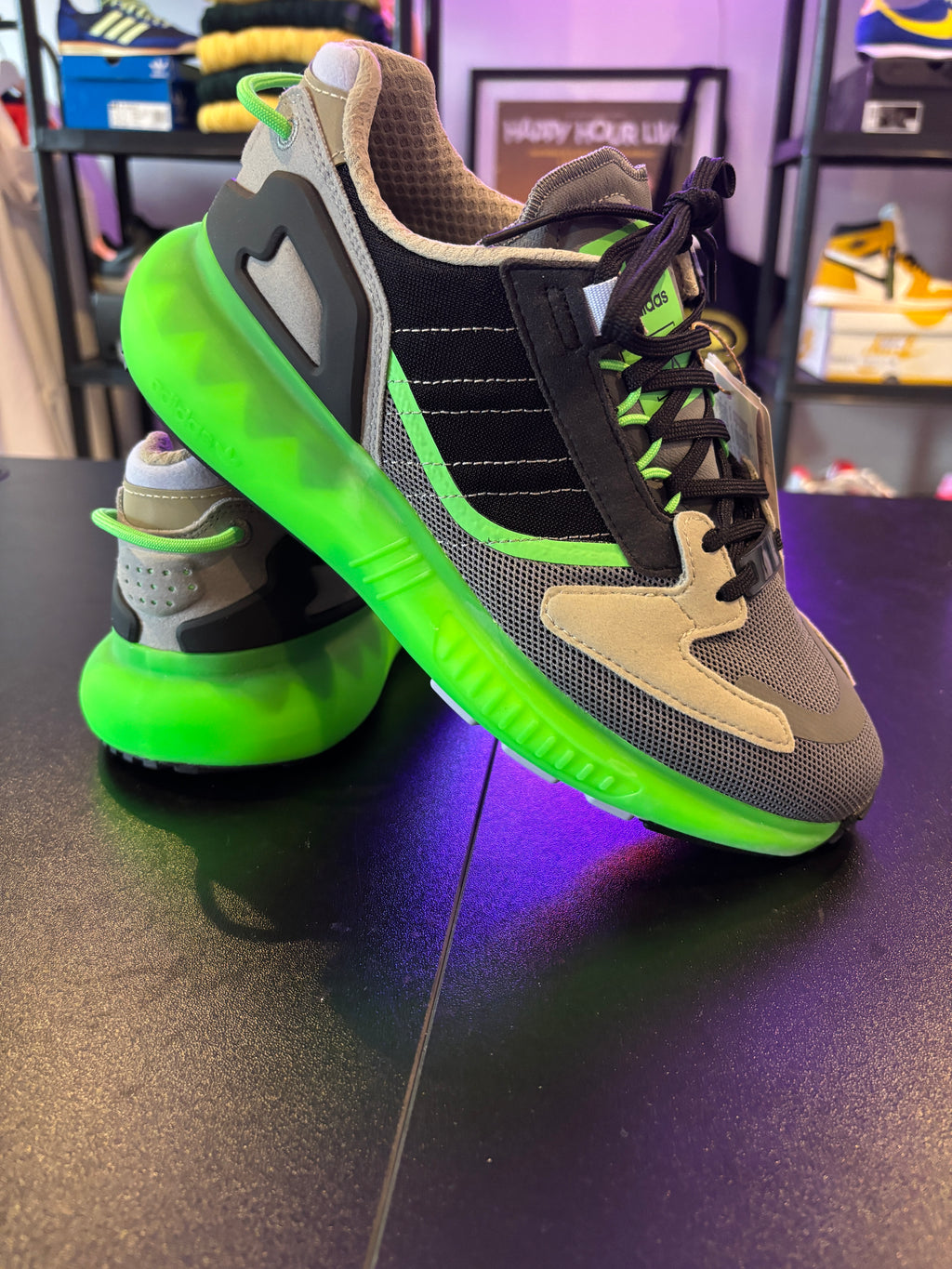 ZX 5K BOOST BLACK GREEN