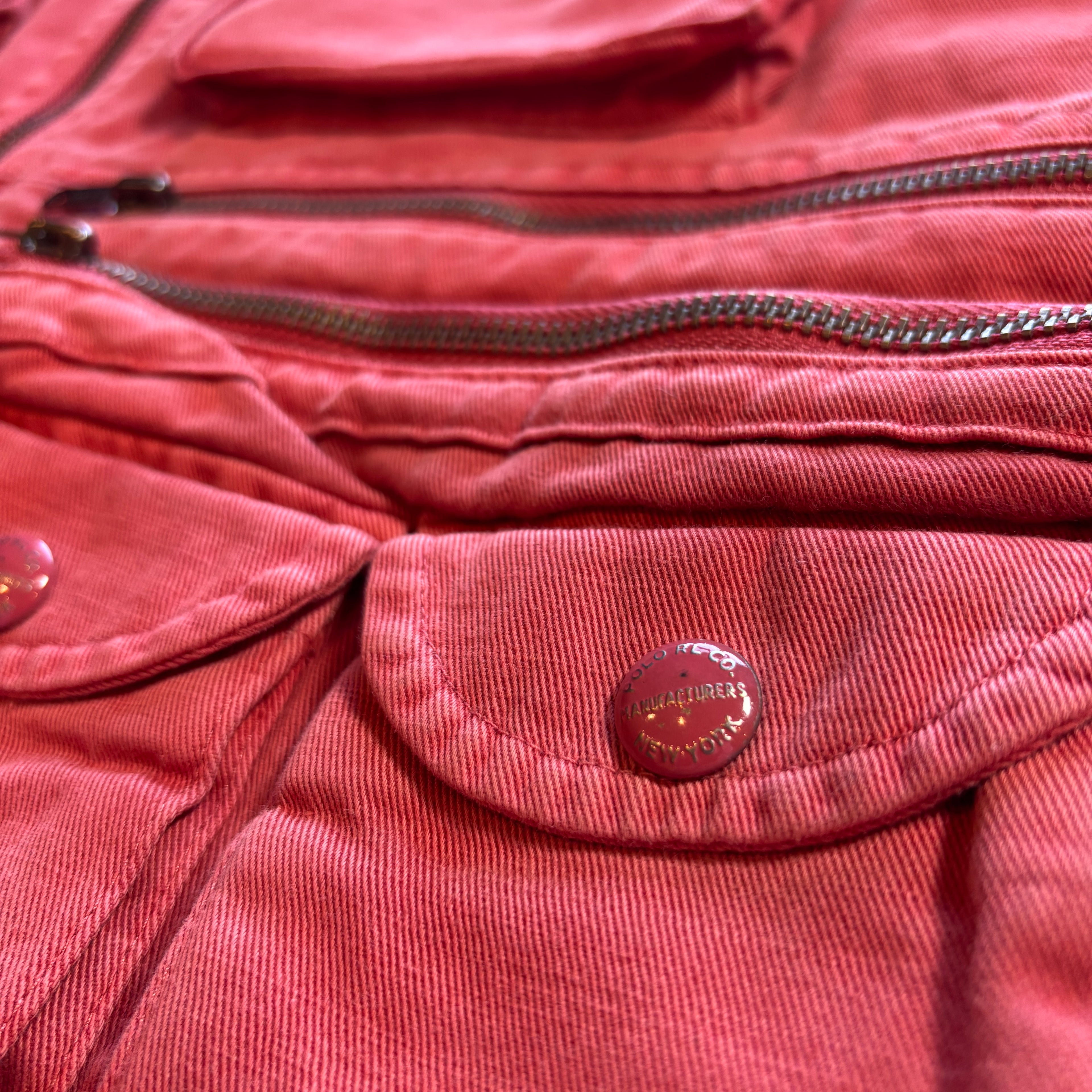 OUTDOOR UTILITY VEST VINTAGE RED