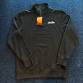 QUARTER ZIP SWEATSHIRT BLACK