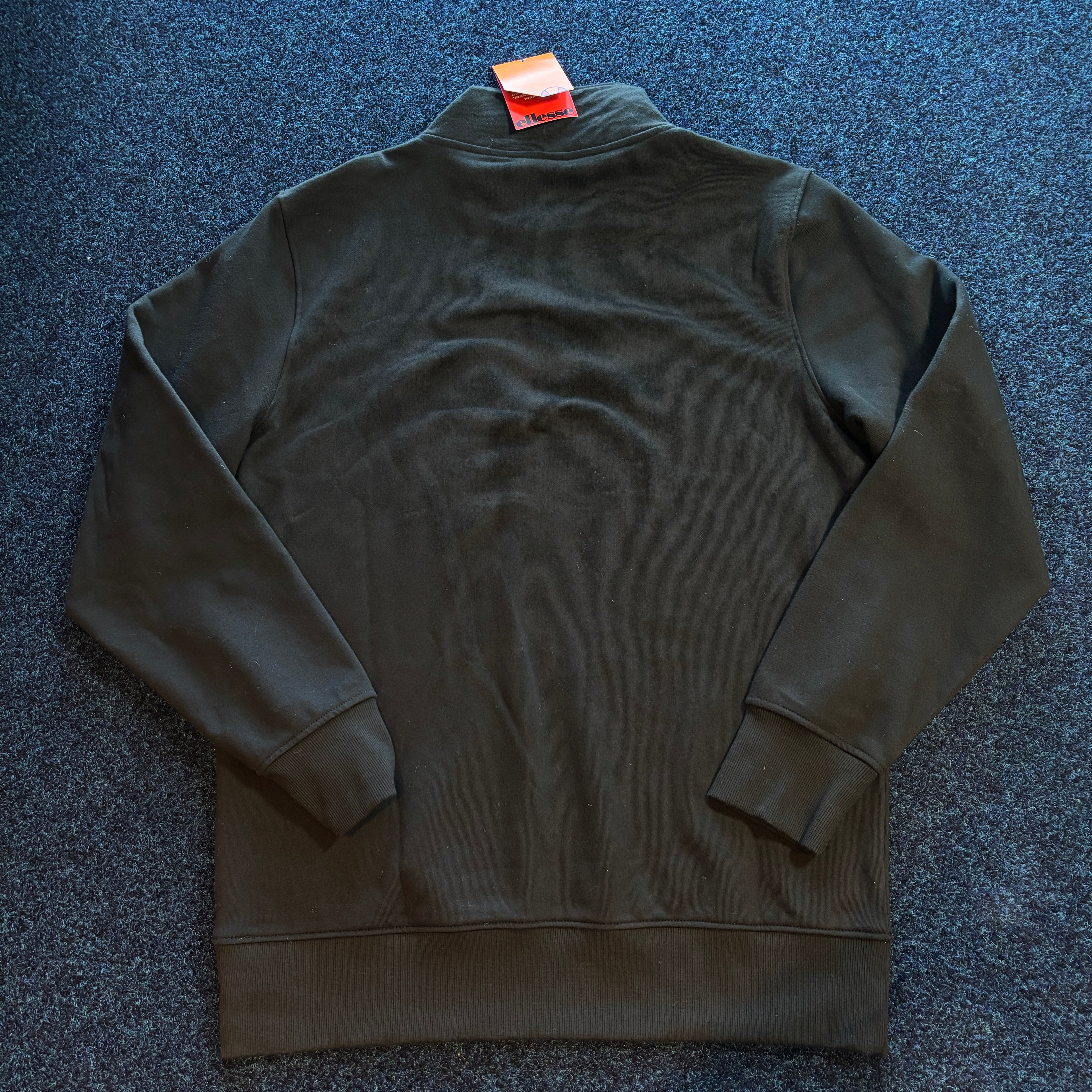 QUARTER ZIP SWEATSHIRT BLACK