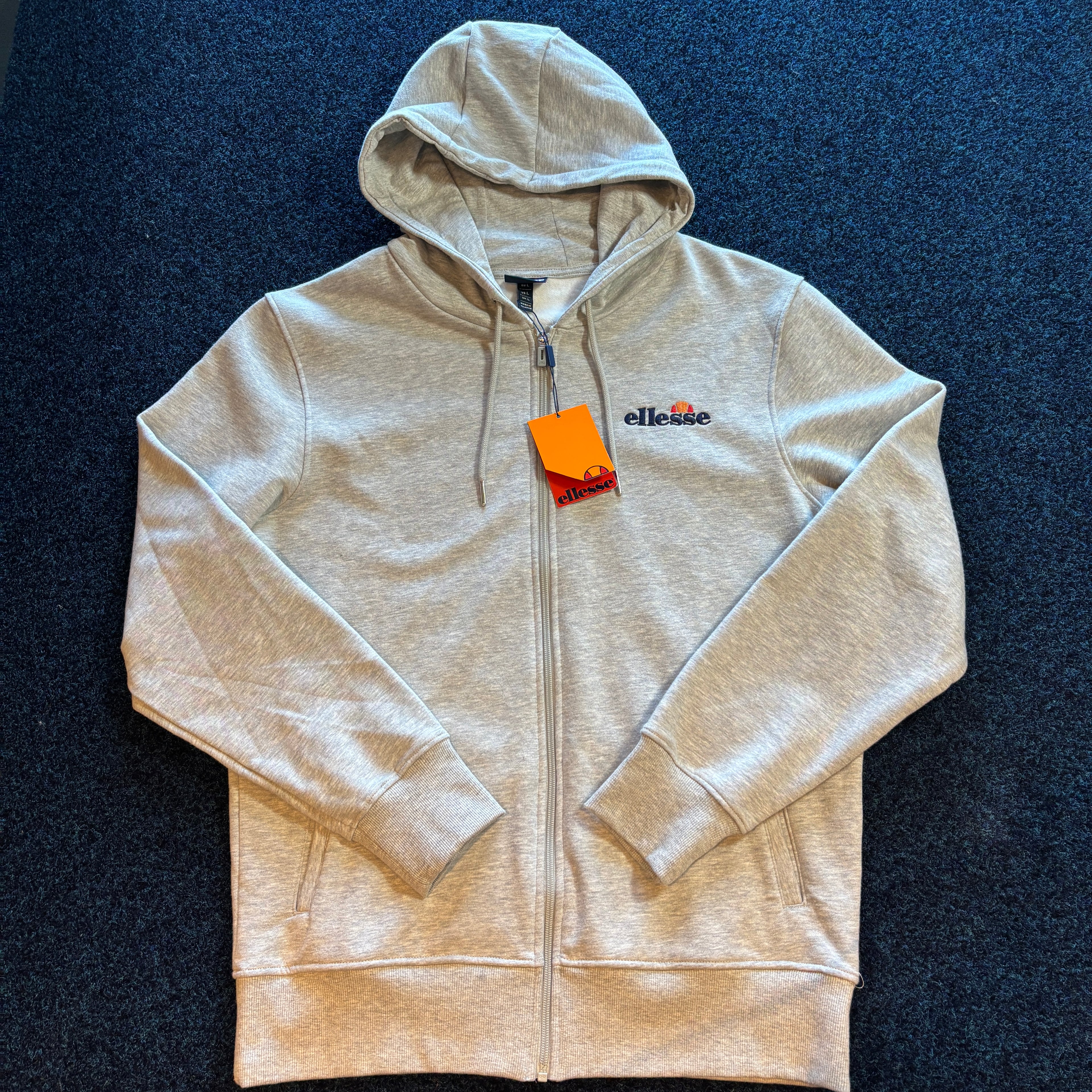 HOODED ZIP SWEATSHIRT GREY