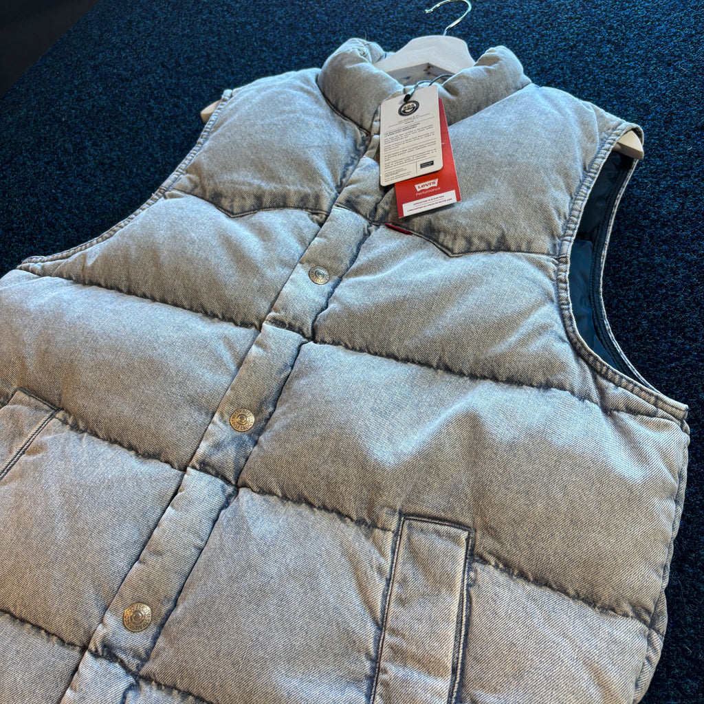 WESTERN SUPER DOWN GILET DENIM