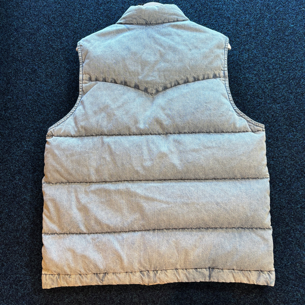 WESTERN SUPER DOWN GILET DENIM