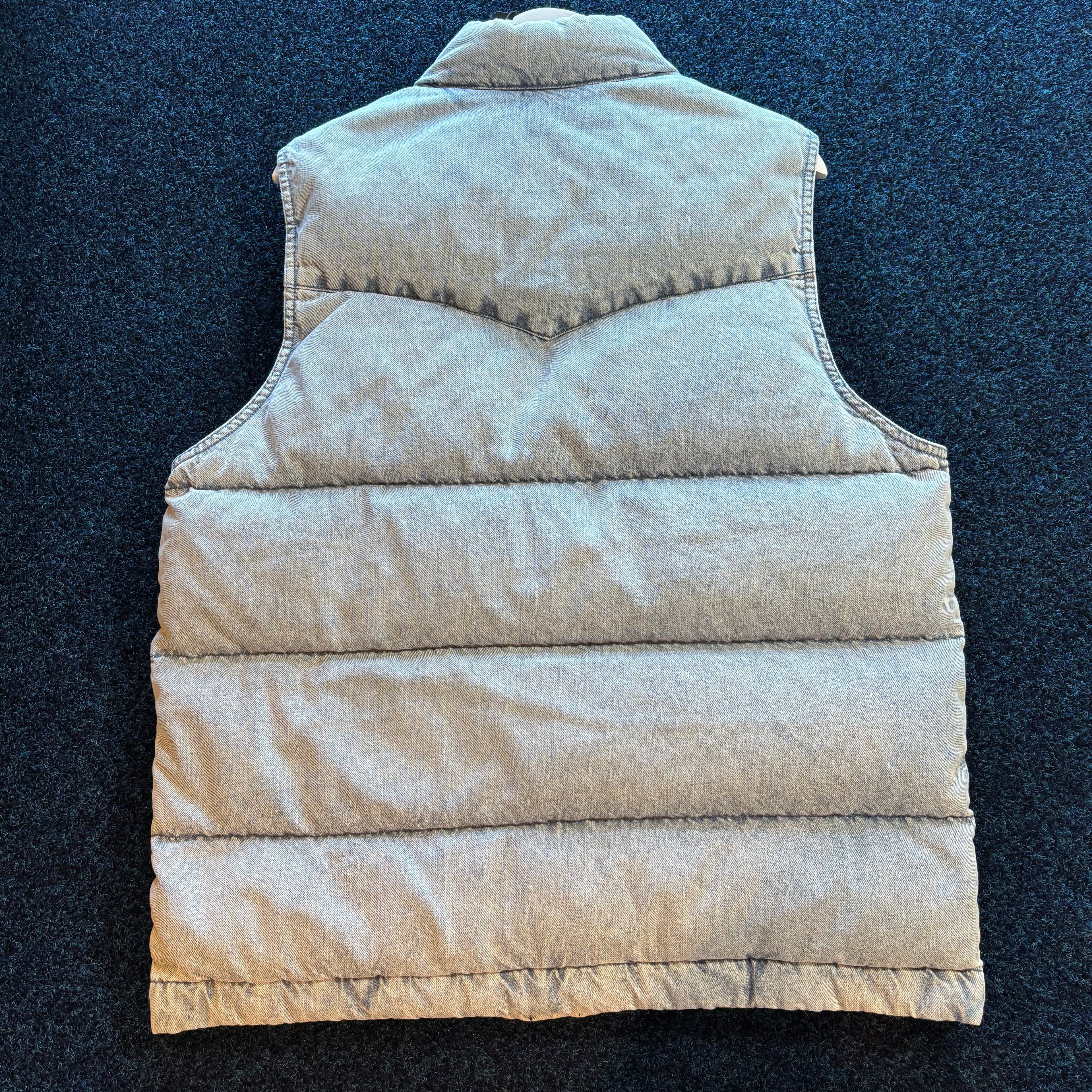 WESTERN SUPER DOWN GILET DENIM