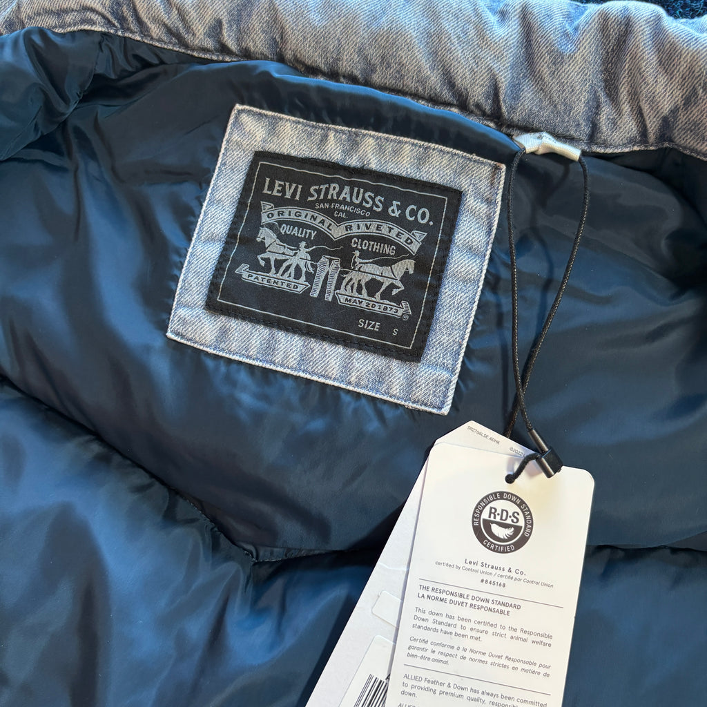 WESTERN SUPER DOWN GILET DENIM