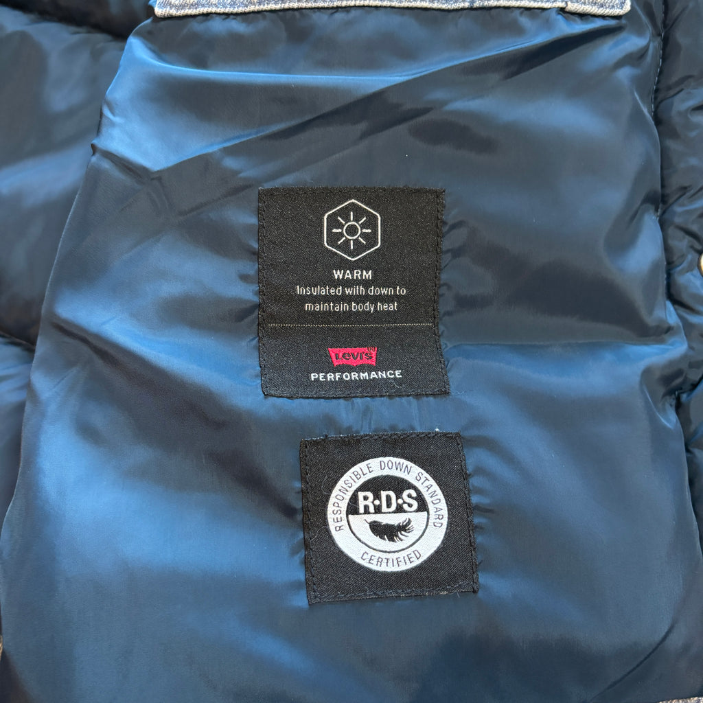 WESTERN SUPER DOWN GILET DENIM