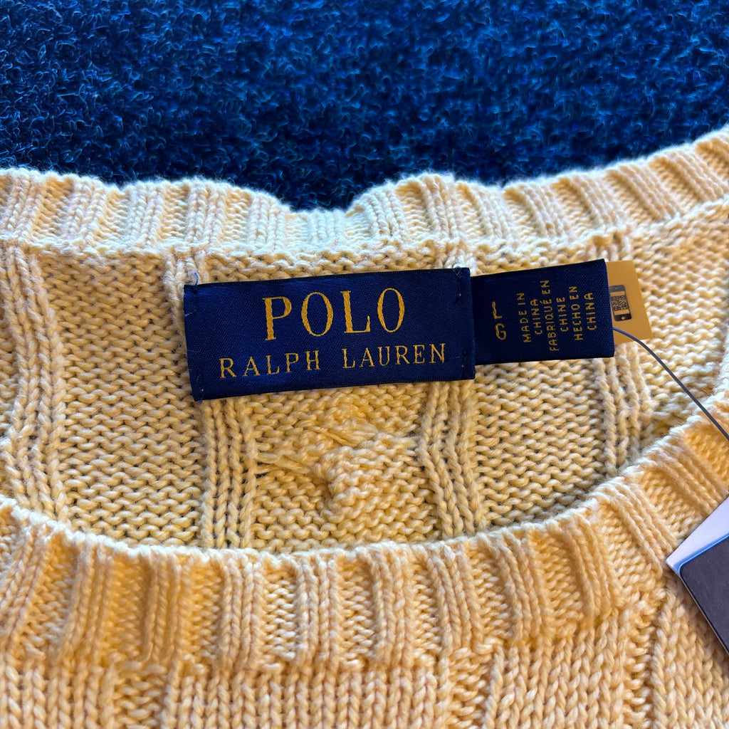 CHUNKY CABLE KNIT YELLOW