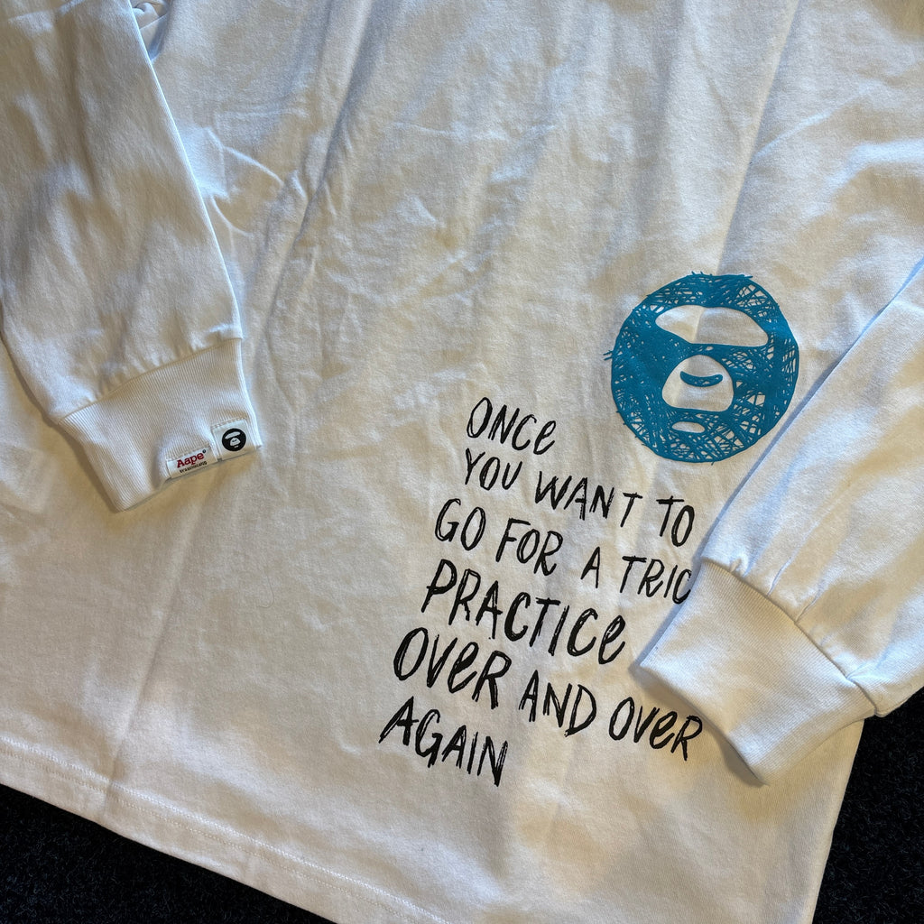 LONG SLEEVE T SHIRT WHITE