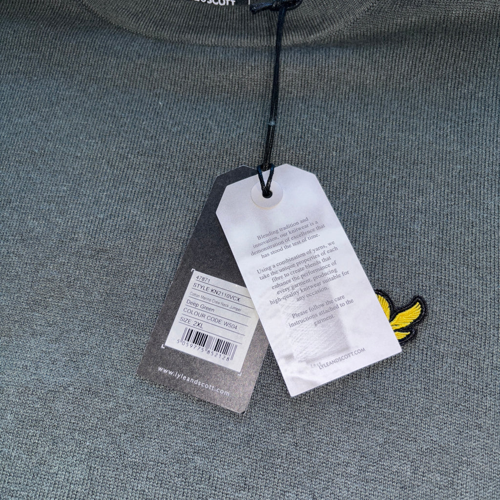 MERINO WOOL JUMPER DEEP GREEN