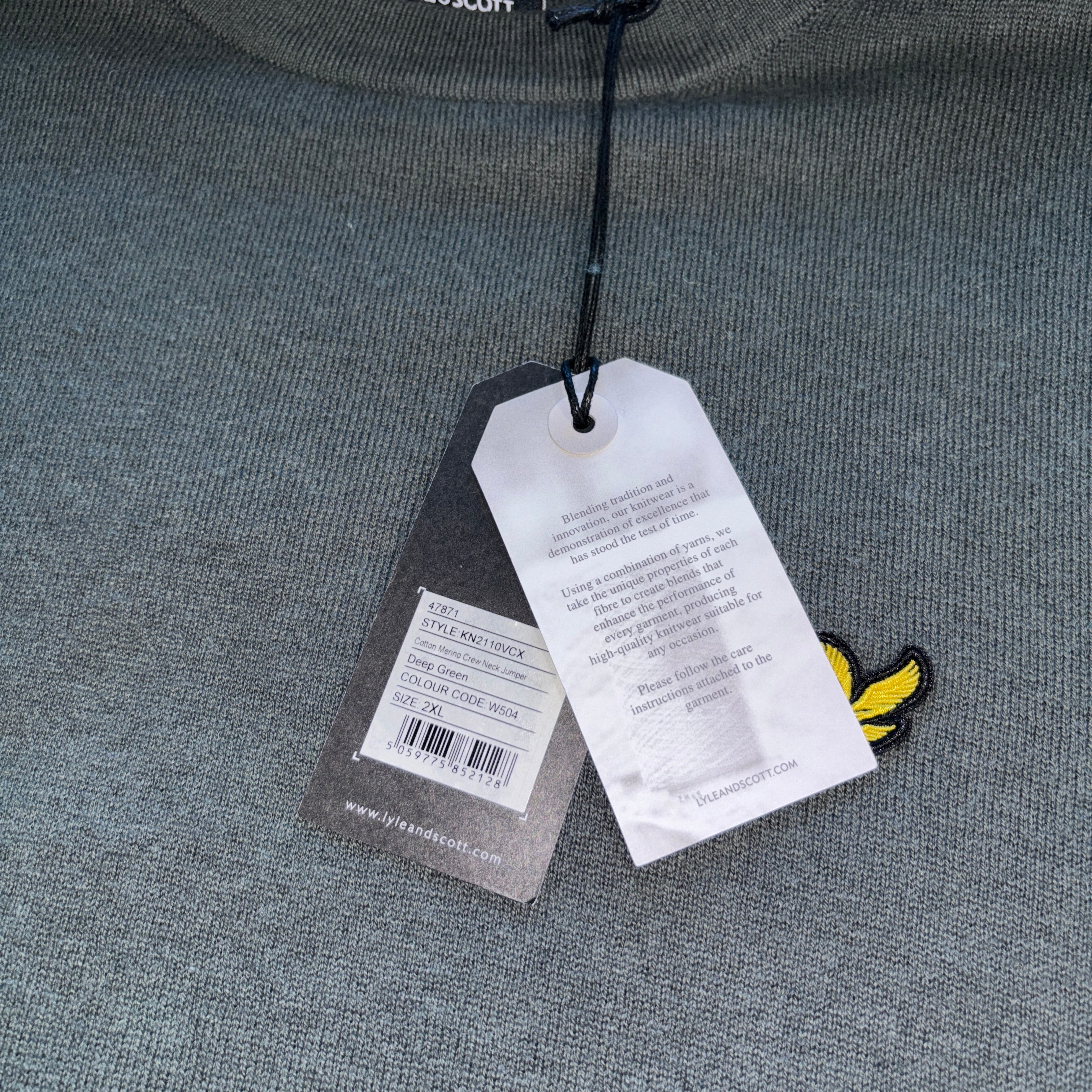 MERINO WOOL JUMPER DEEP GREEN