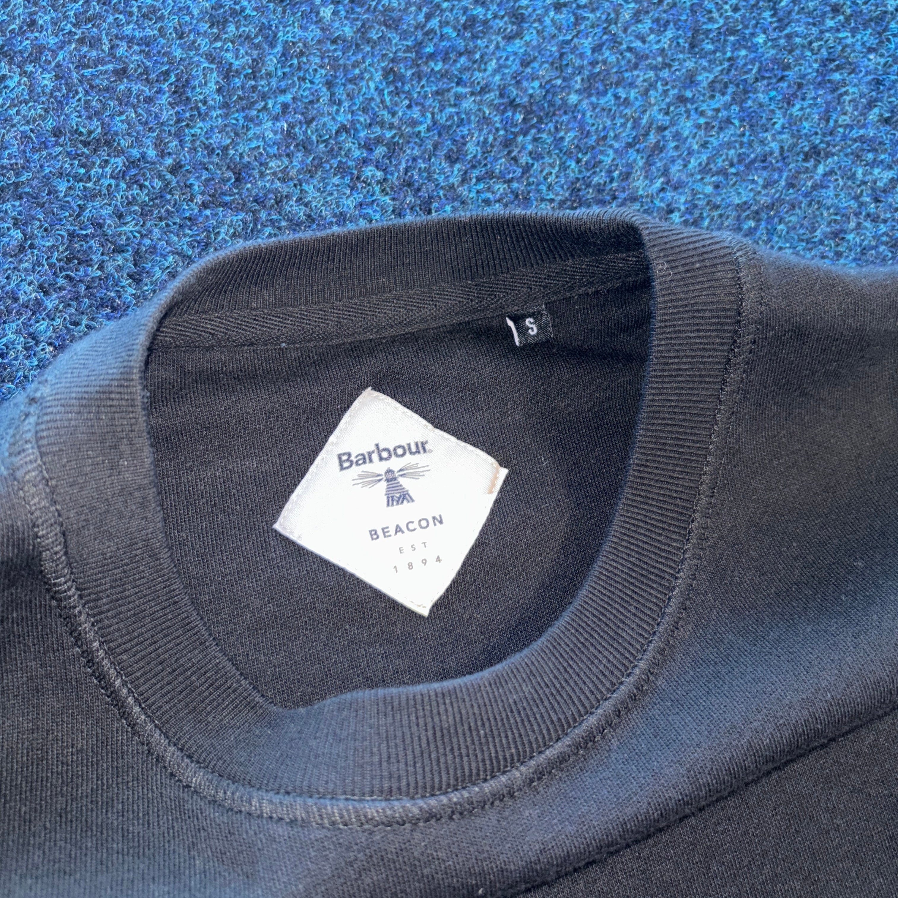BEACON EMBROIDERED SWEATSHIRT BLACK