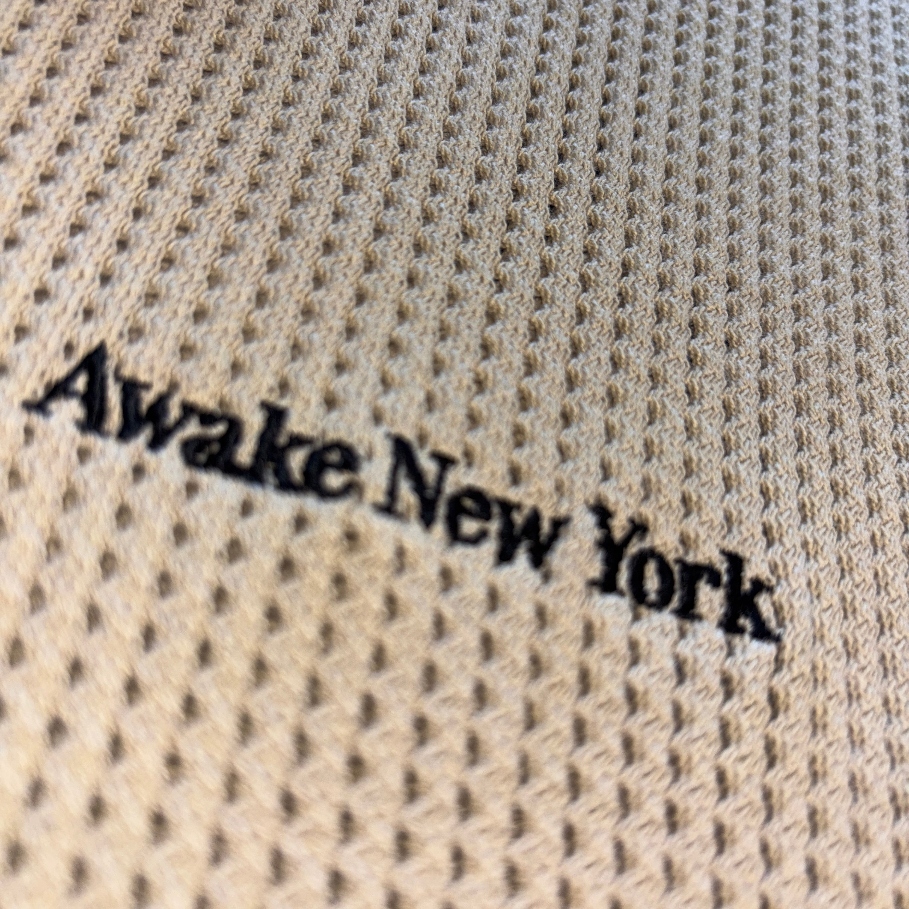 OPEN KNIT POLO SHIRT CREAM