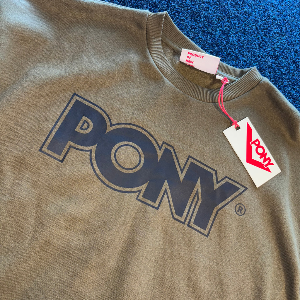 COLLEGIATE SWEATSHIRT OLIVE