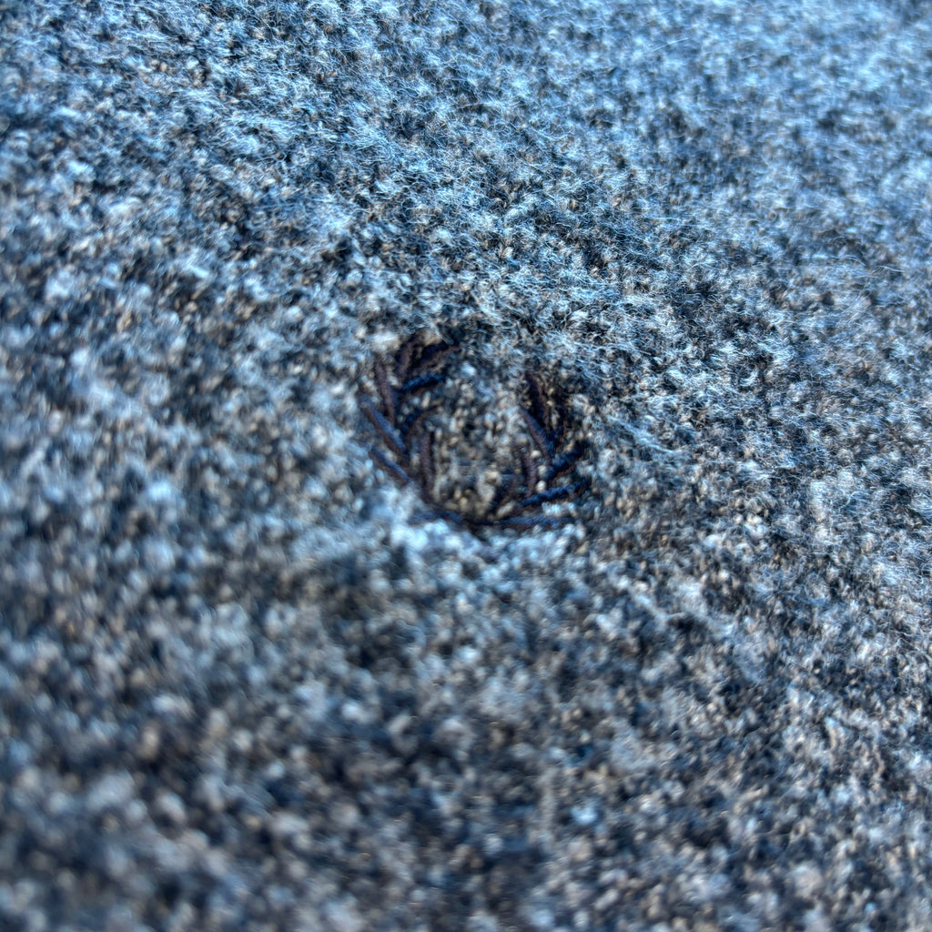 BOUCLE CREW NECK JUMPER NAVY/LIGHT ICE