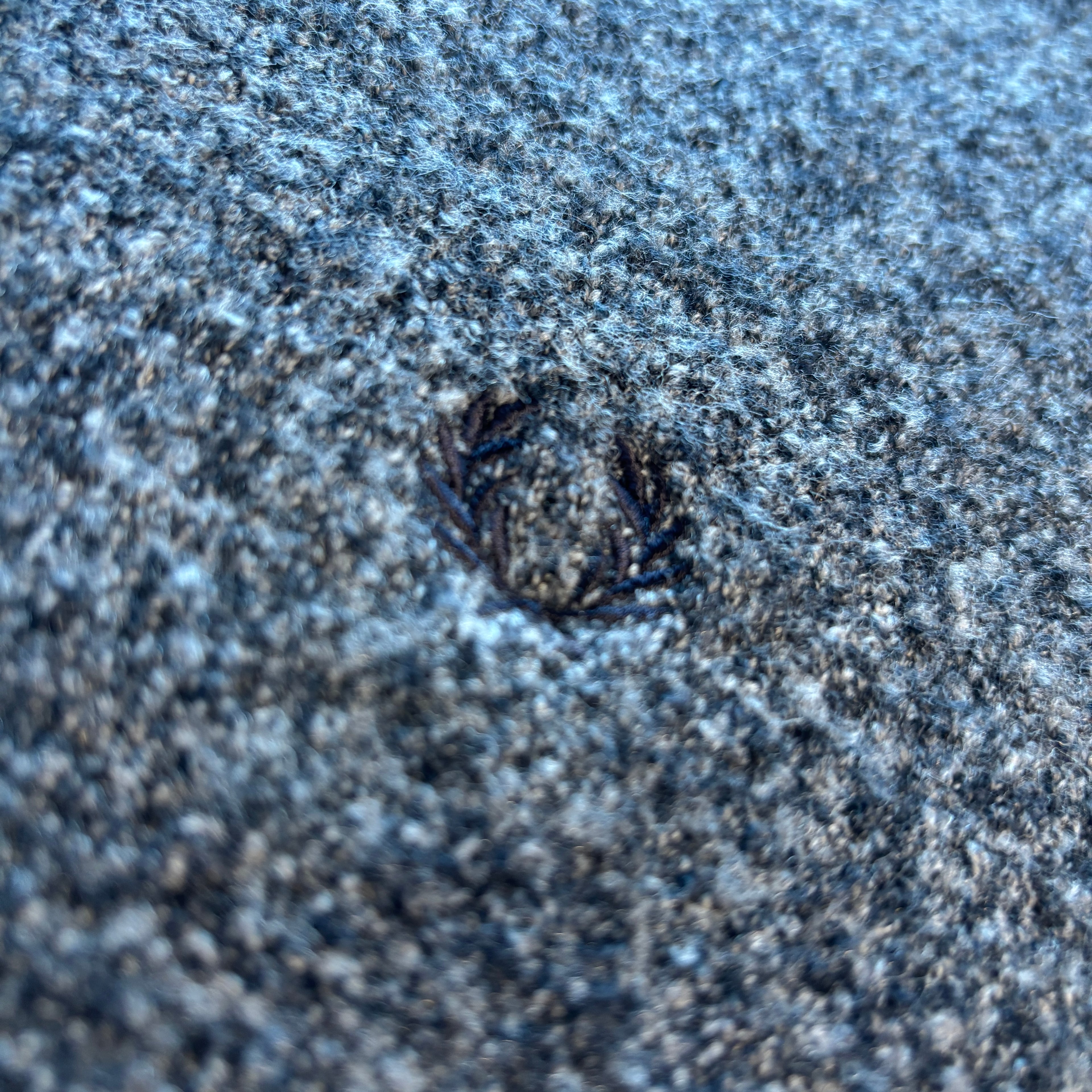 BOUCLE CREW NECK JUMPER NAVY/LIGHT ICE