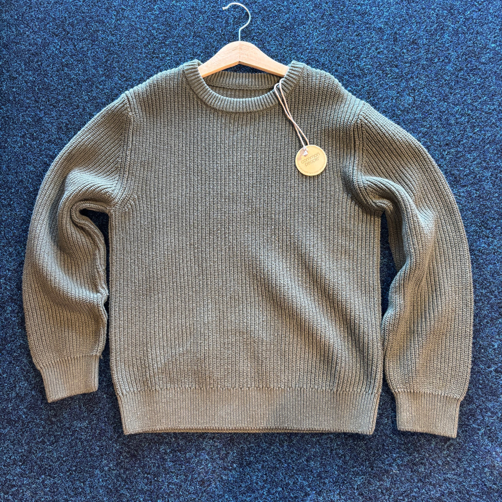 HEAVY WEIGHT JUMPER DARK OLIVE