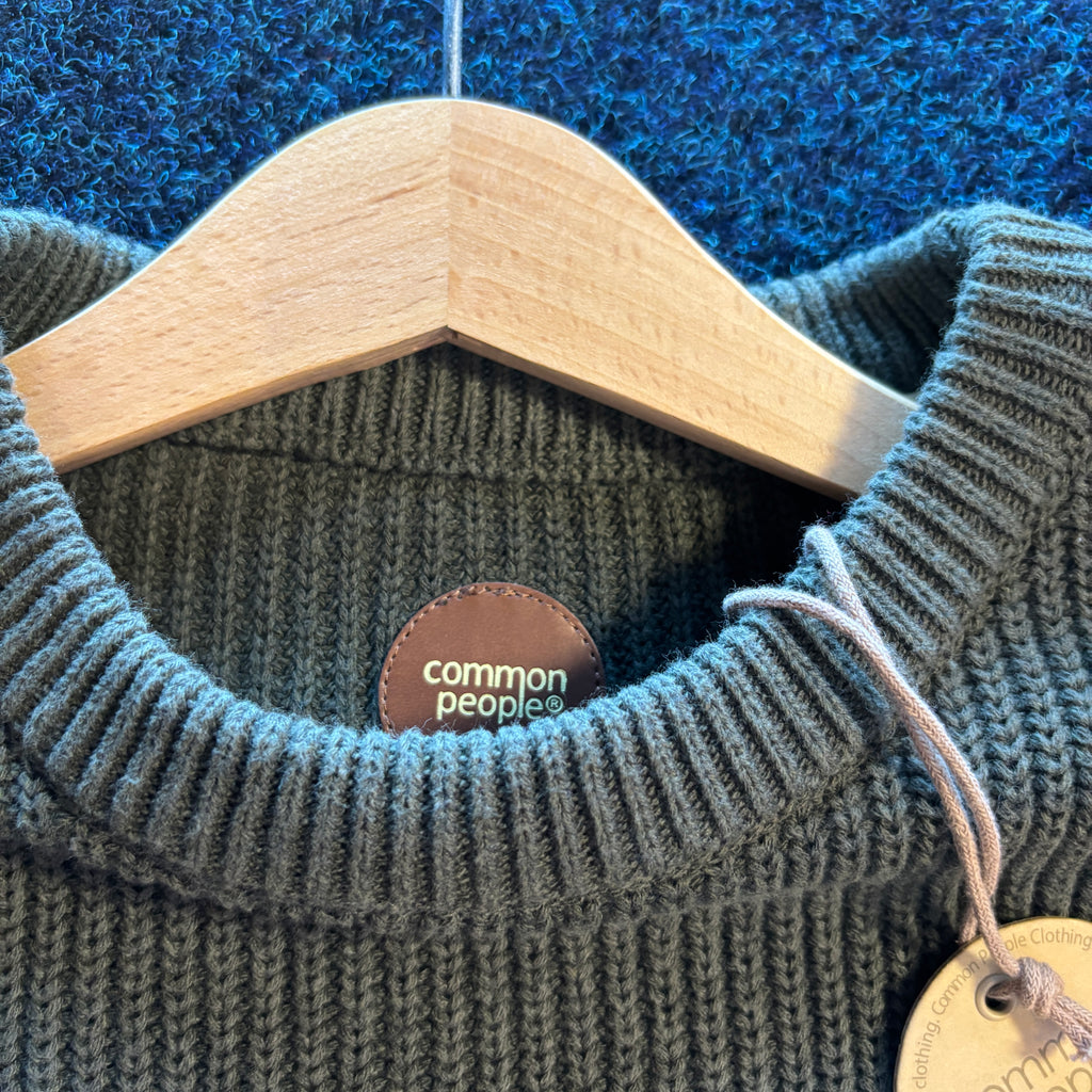 HEAVY WEIGHT JUMPER DARK OLIVE