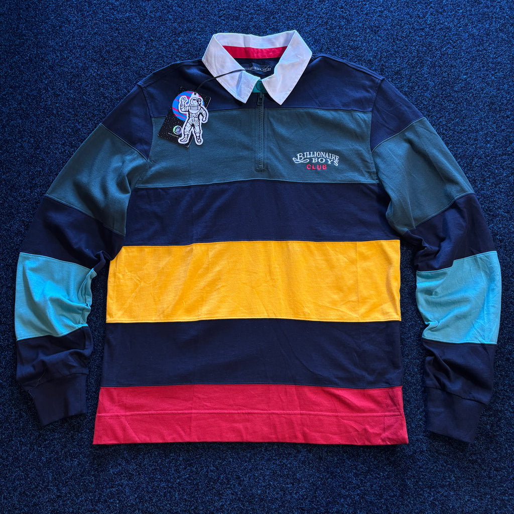 BBC CUT AND SEW RUGBY POLO SHIRT MULTI