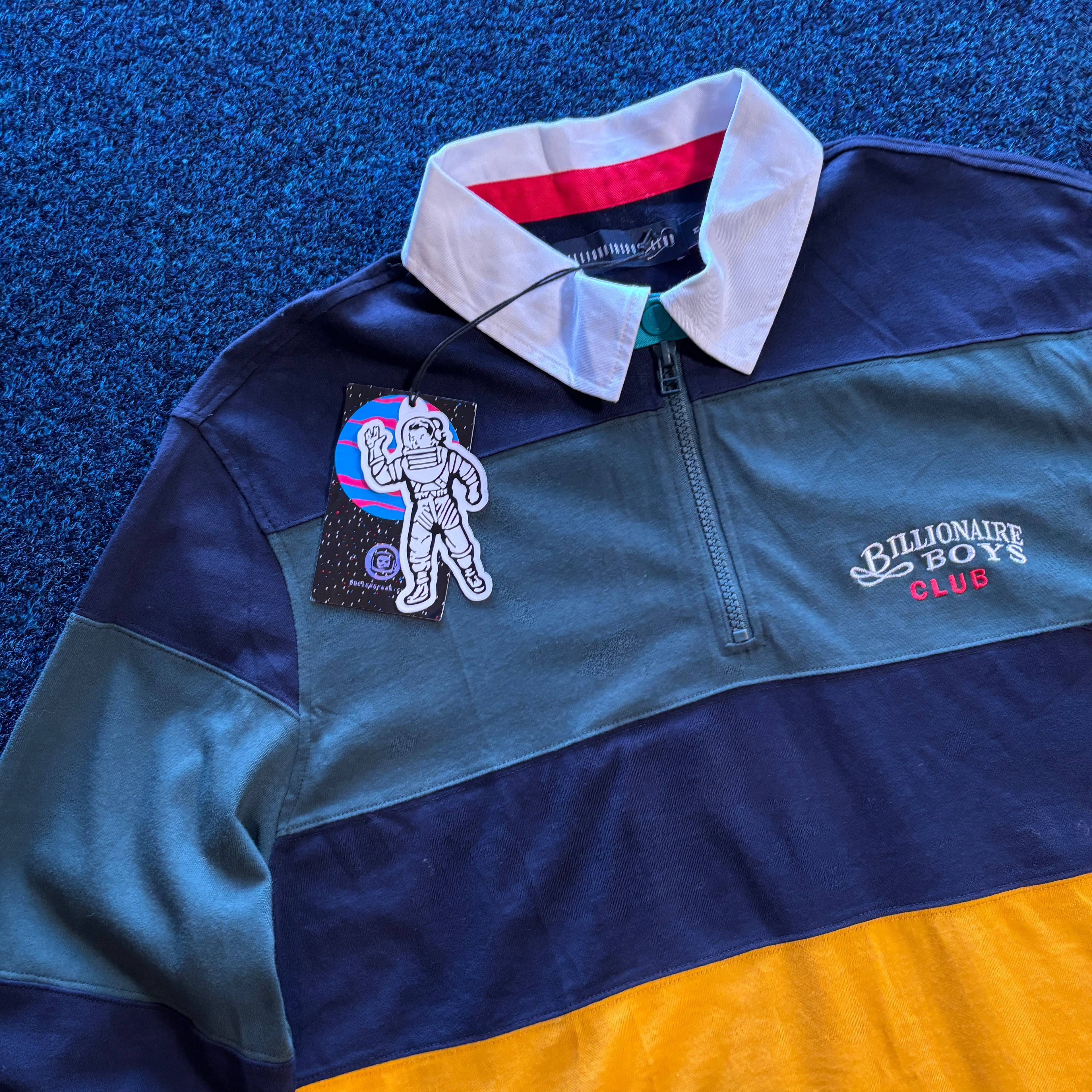 BBC CUT AND SEW RUGBY POLO SHIRT MULTI