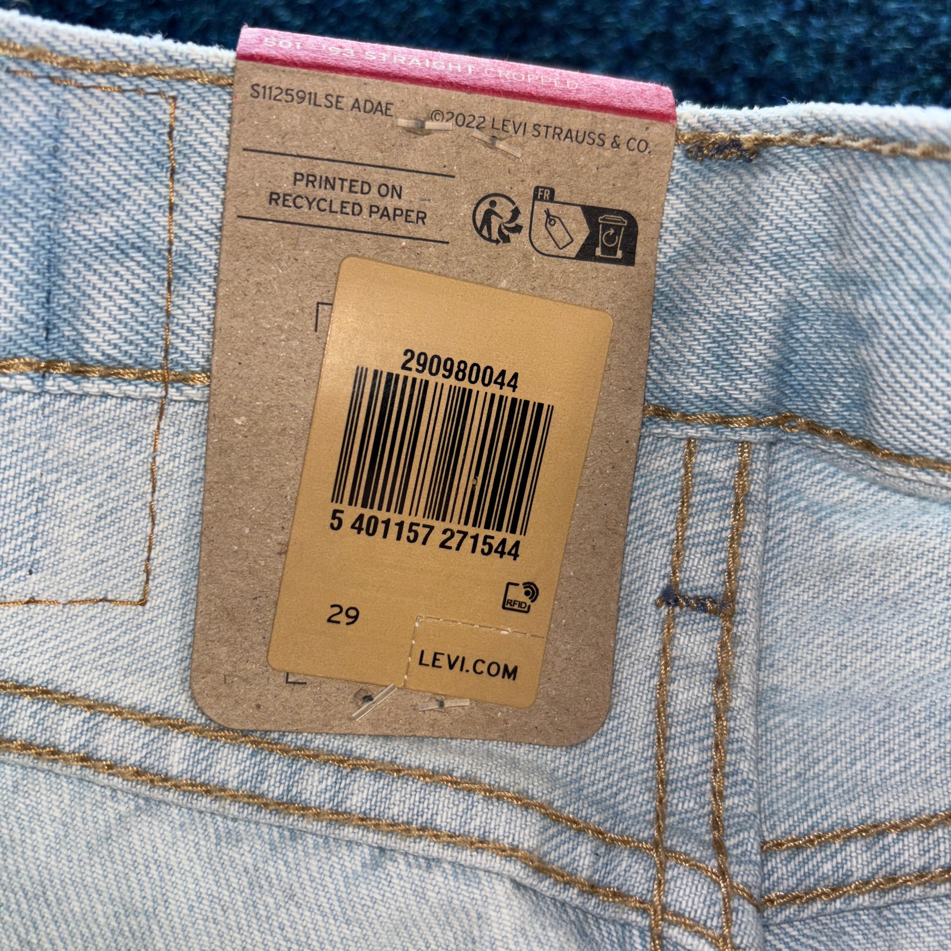 501 STRAIGHT CROPPED