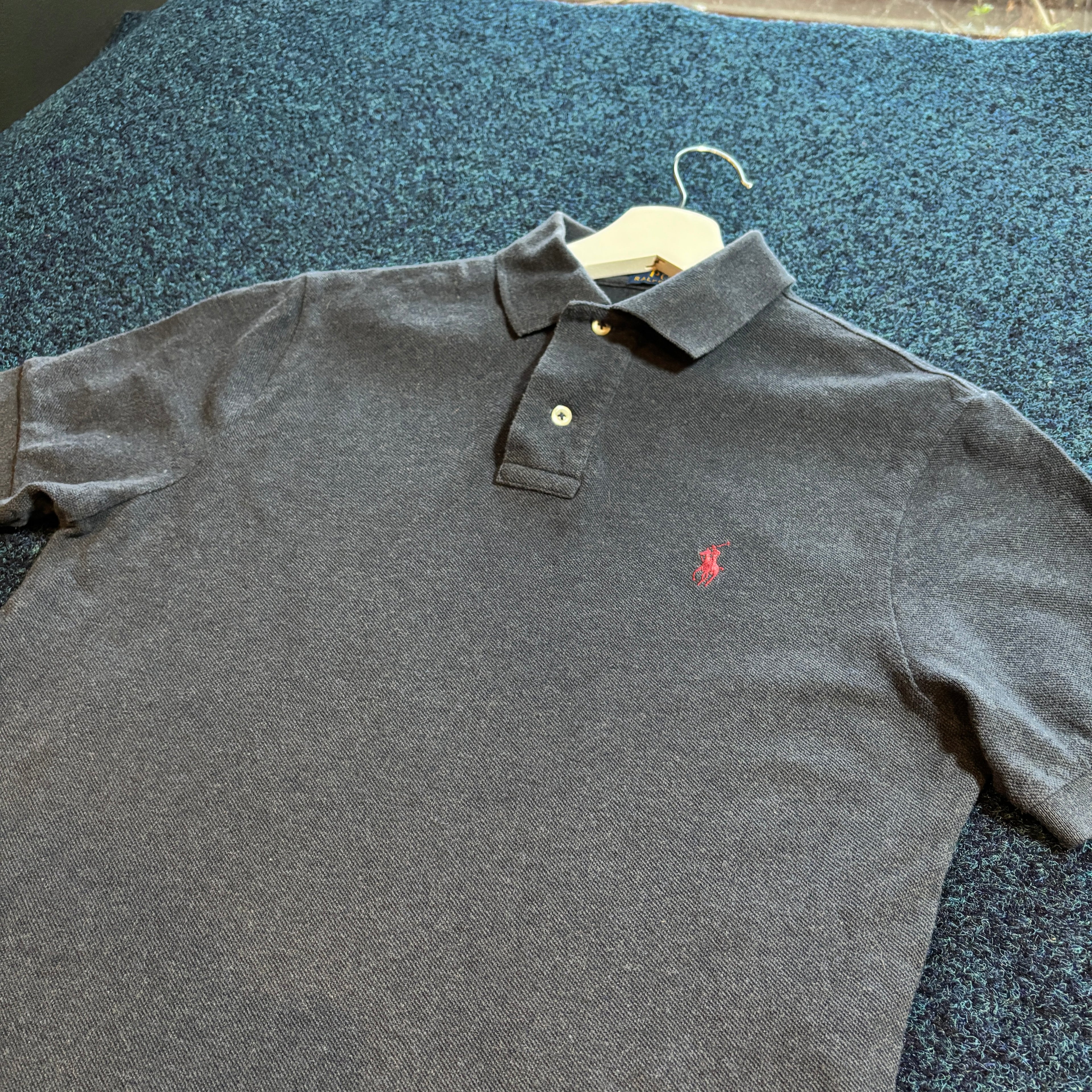 RL POLO SHIRT CHAMBRAY NAVY