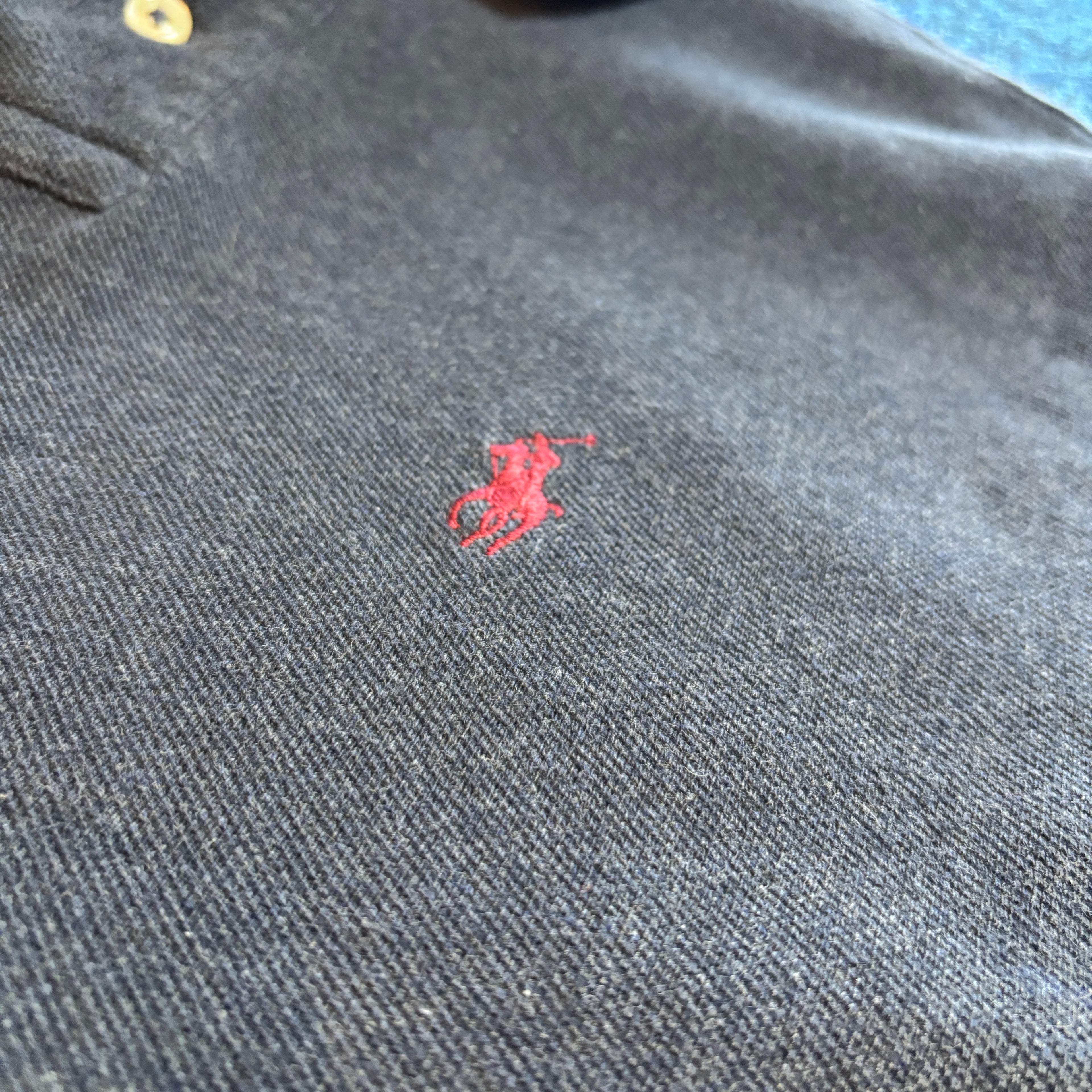 RL POLO SHIRT CHAMBRAY NAVY