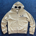 GOGGLE HOOD BRANDED SWEATSHIRT OLIVE