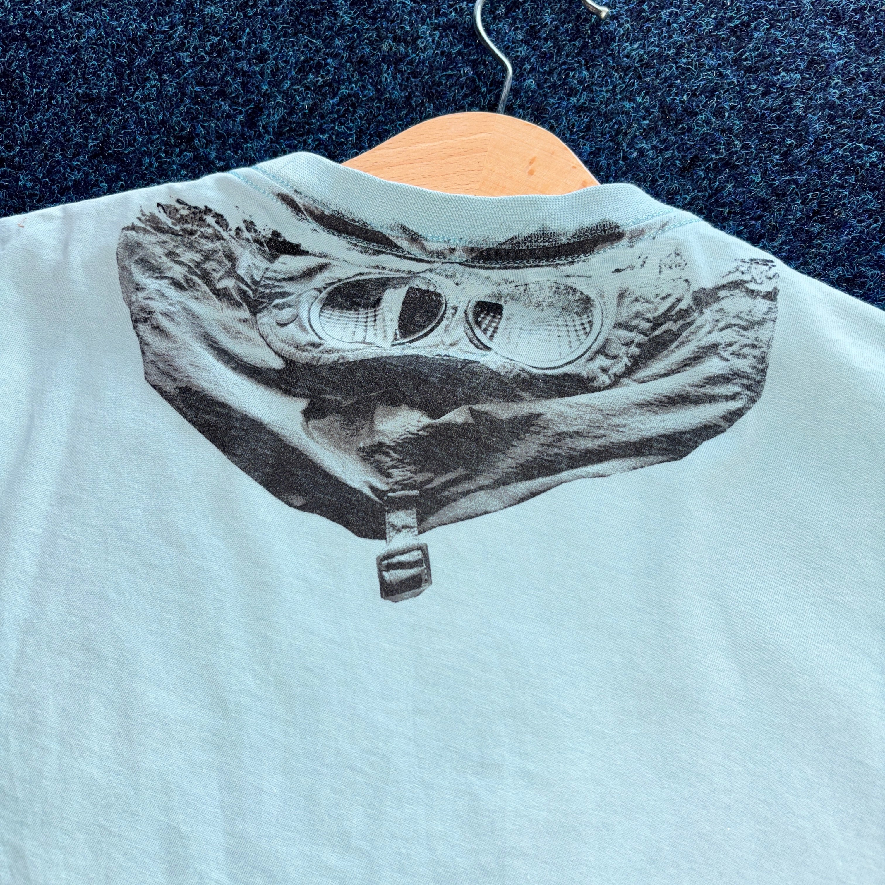 GOGGLE PRINT T SHIRT BLUE