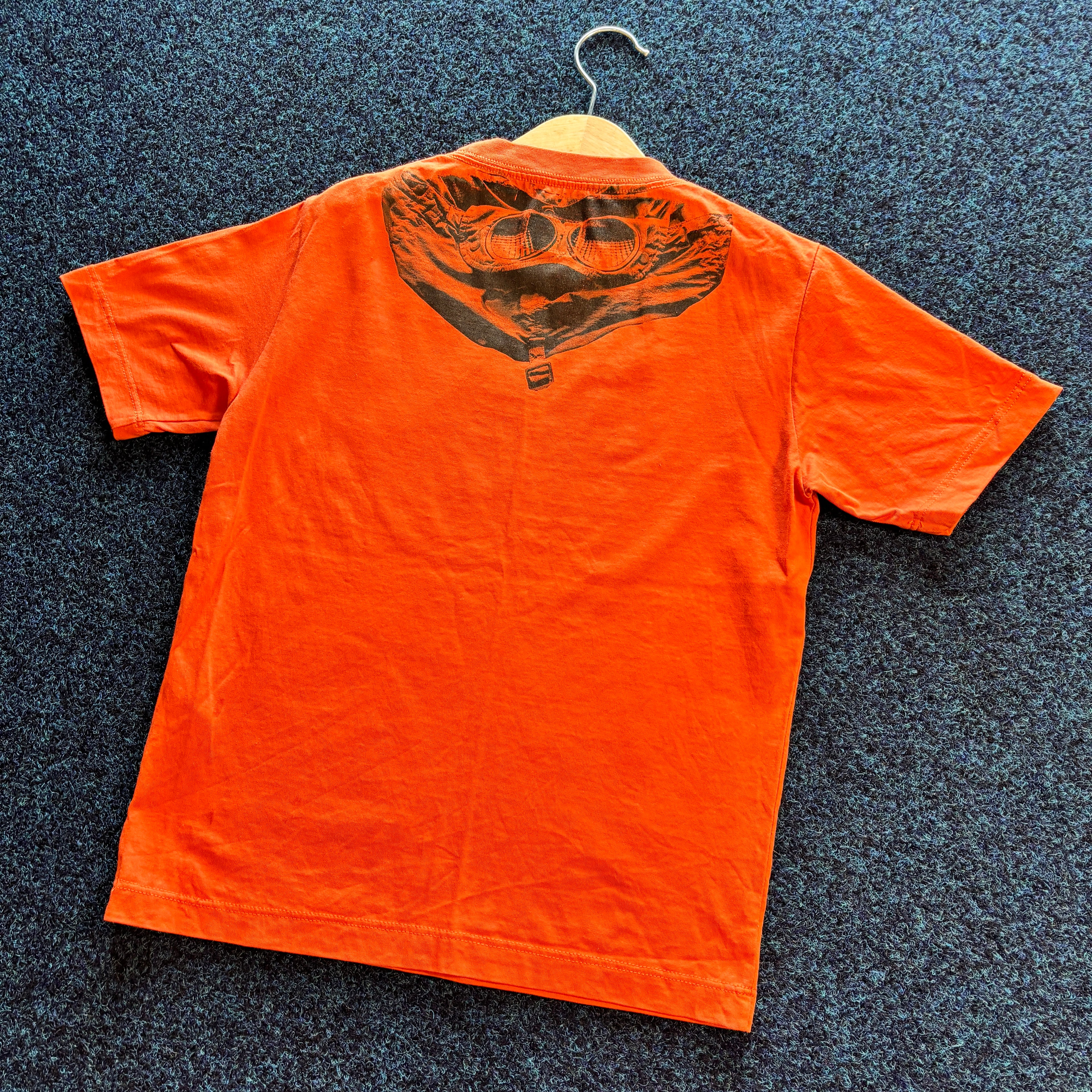 GOGGLE PRINT T SHIRT ORNAGE