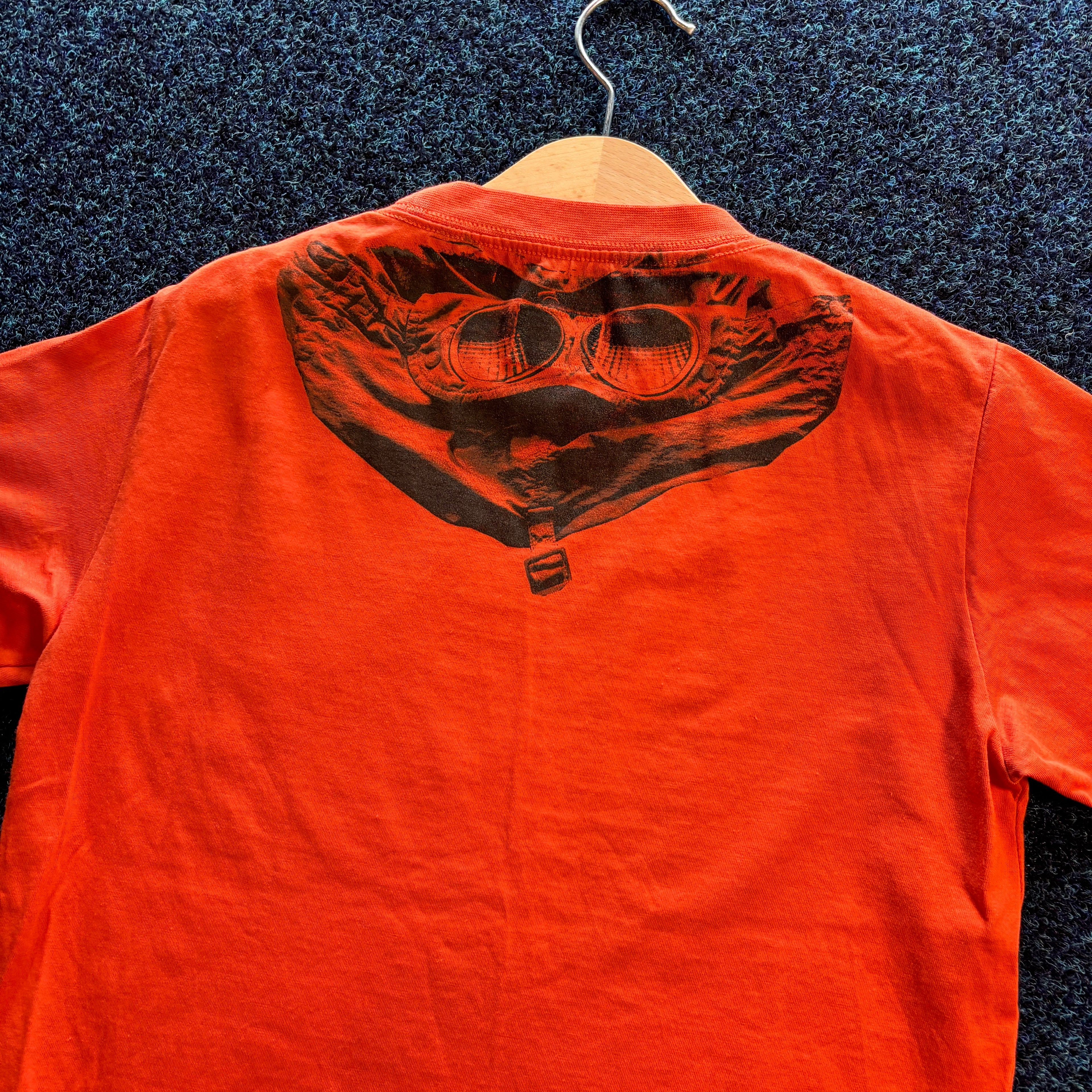 GOGGLE PRINT T SHIRT ORNAGE