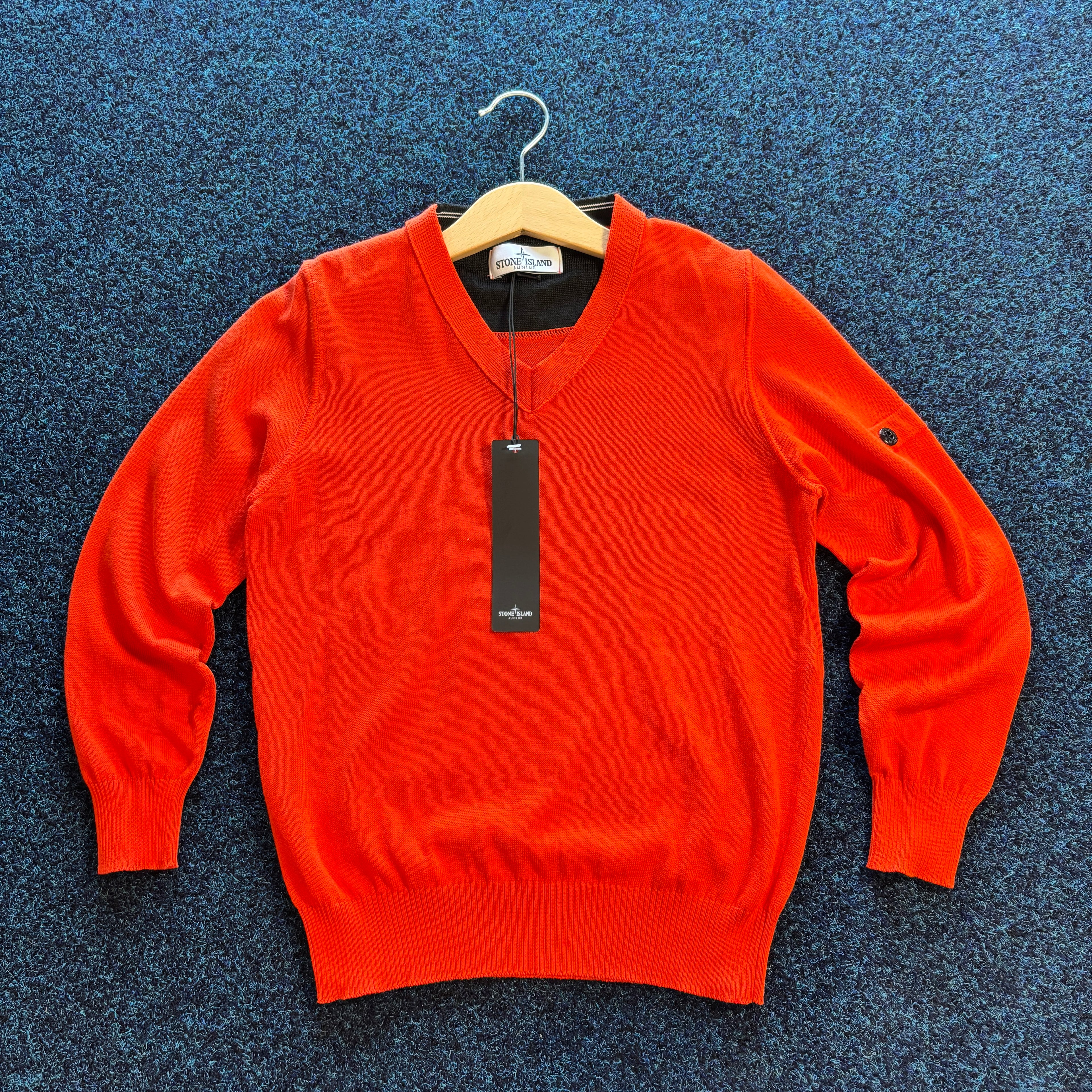 SI V NECK JUMPER ORANGE