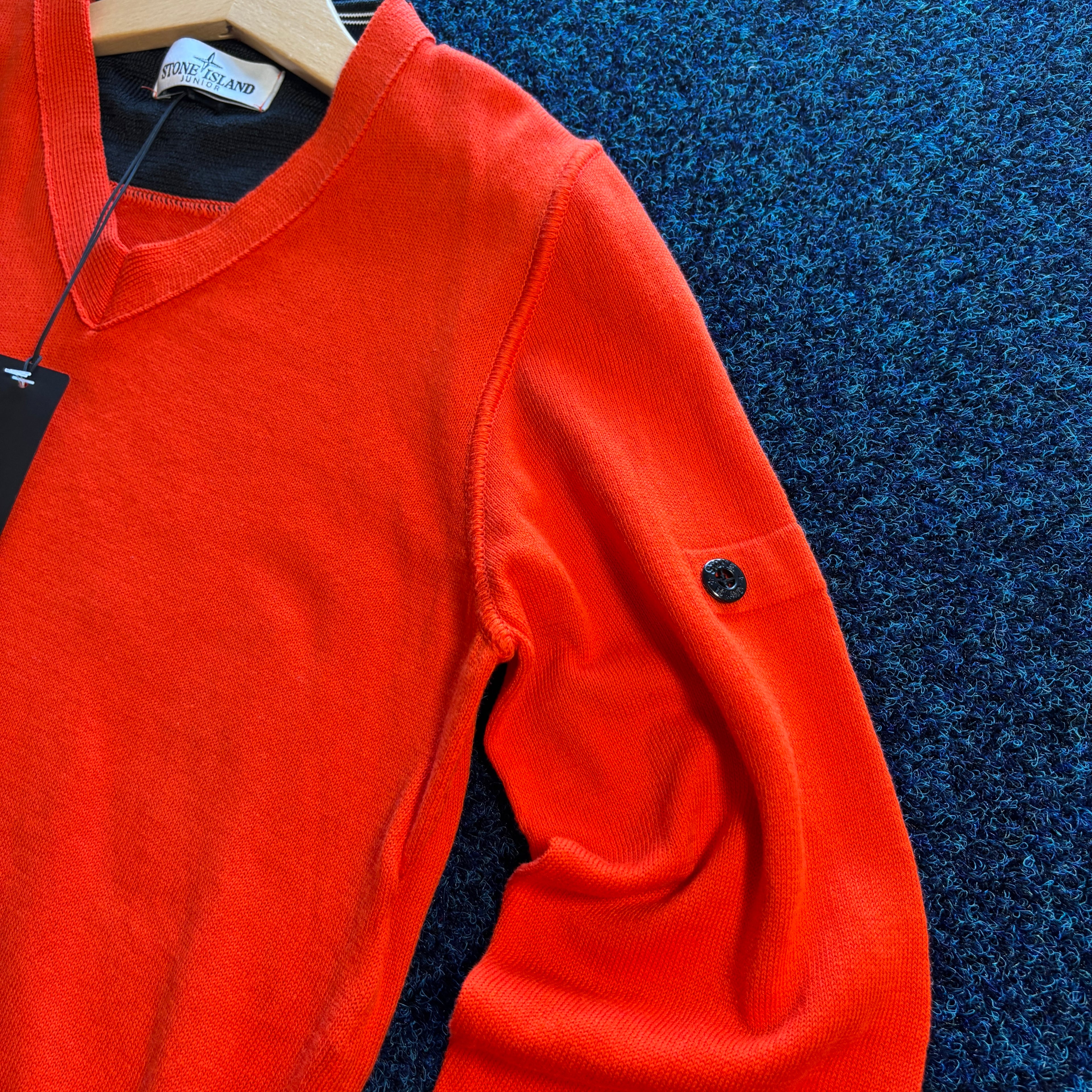 SI V NECK JUMPER ORANGE