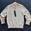 SI MULTI WOVEN CREW NECK JUMPER BLUE/WHITE