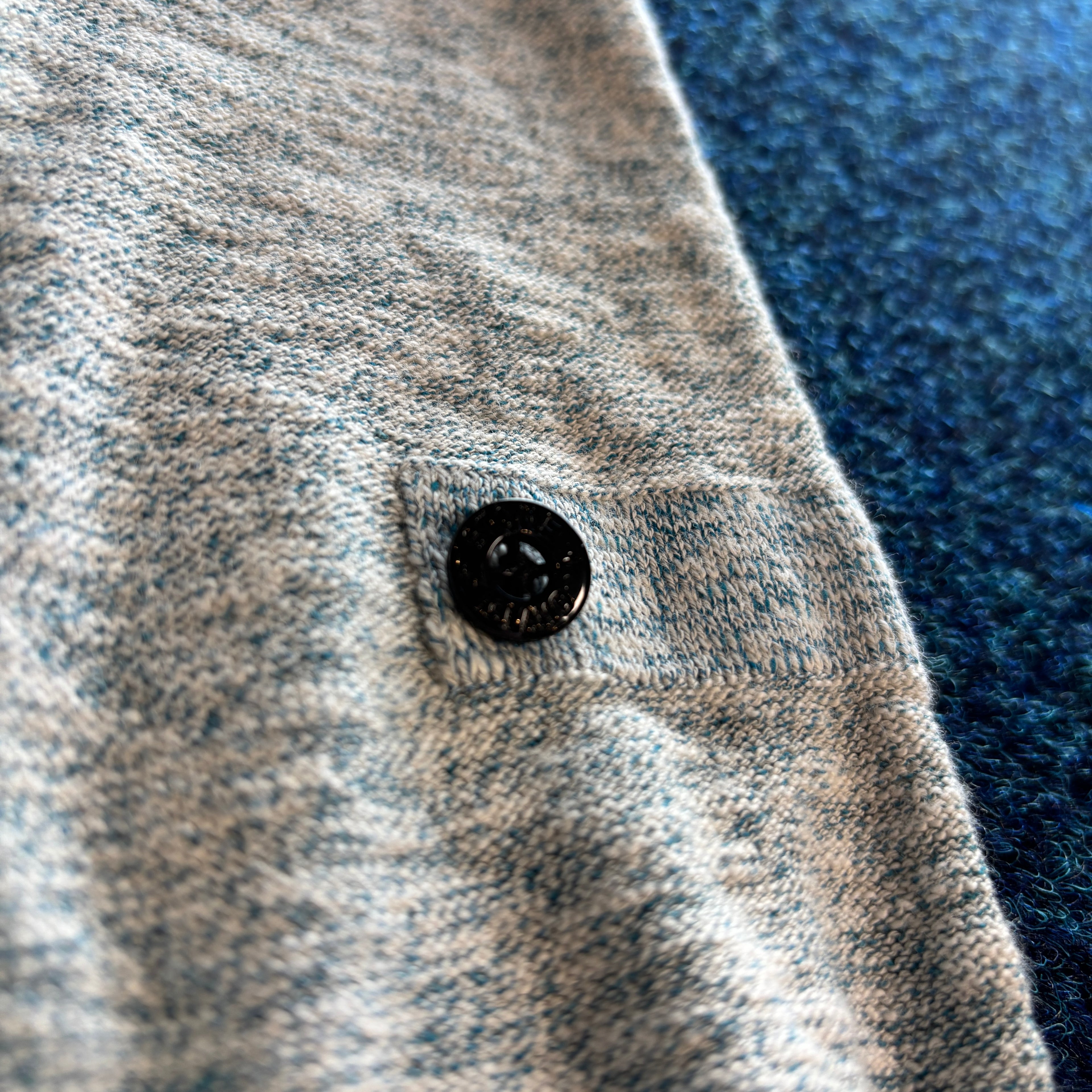 SI MULTI WOVEN CREW NECK JUMPER BLUE/WHITE